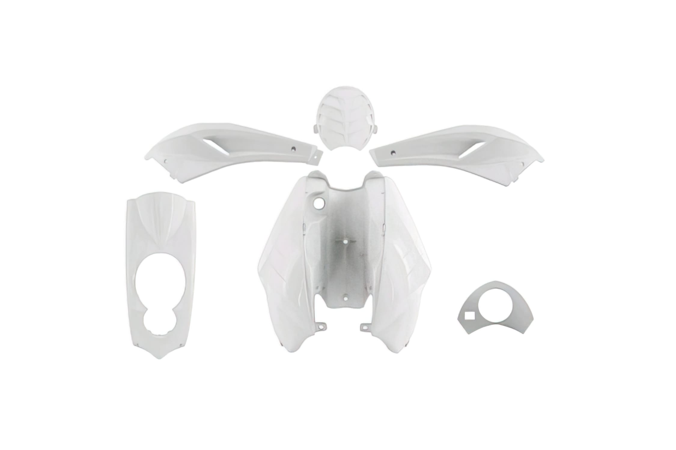 A366352 White 5-piece fairing kit Peugeot Ludix