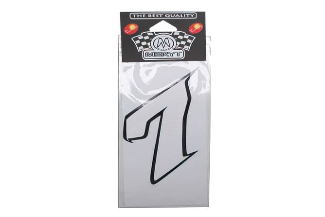 STICK-1300 White Number “7” Sticker (h. 9 cm)