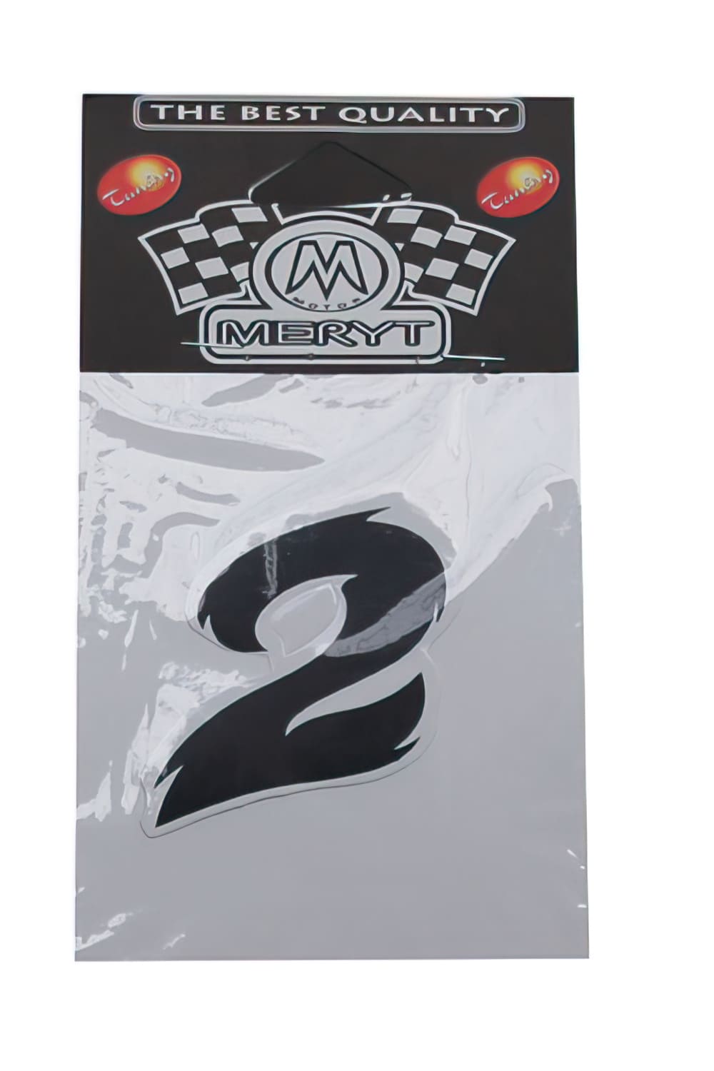 STICK-1278 Black Number 2 Sticker (h. 5.5 cm)