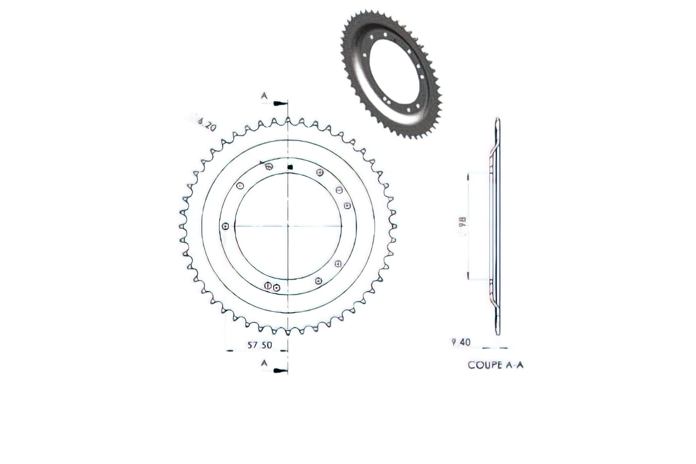 CGN2970 Crown 48 Teeth MBK 51 (Grimeca Rim)