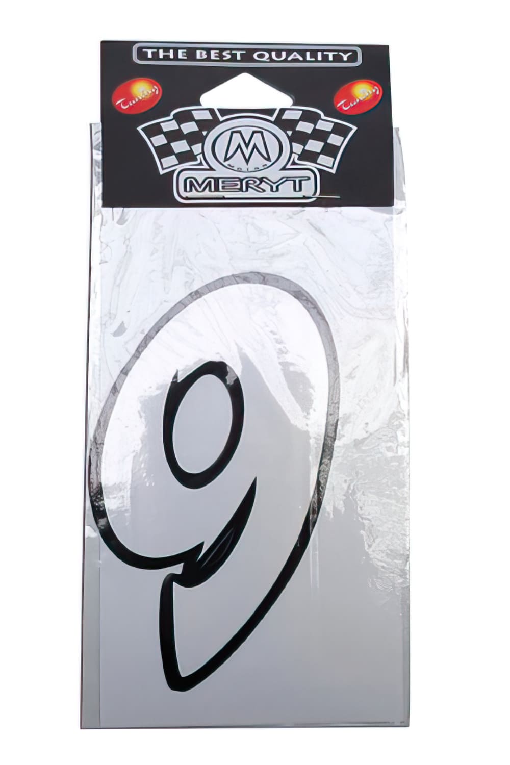 STICK-1310 White Number “9” Sticker (h. 9 cm)