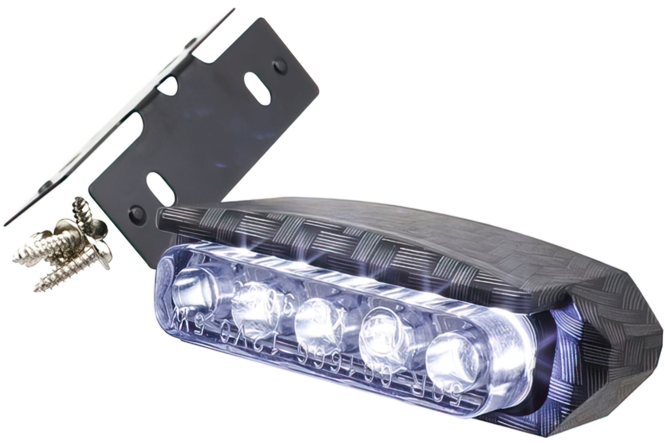 STR-690.02/CA Rear Light / License Plate Light, Carbon Look CE Approved