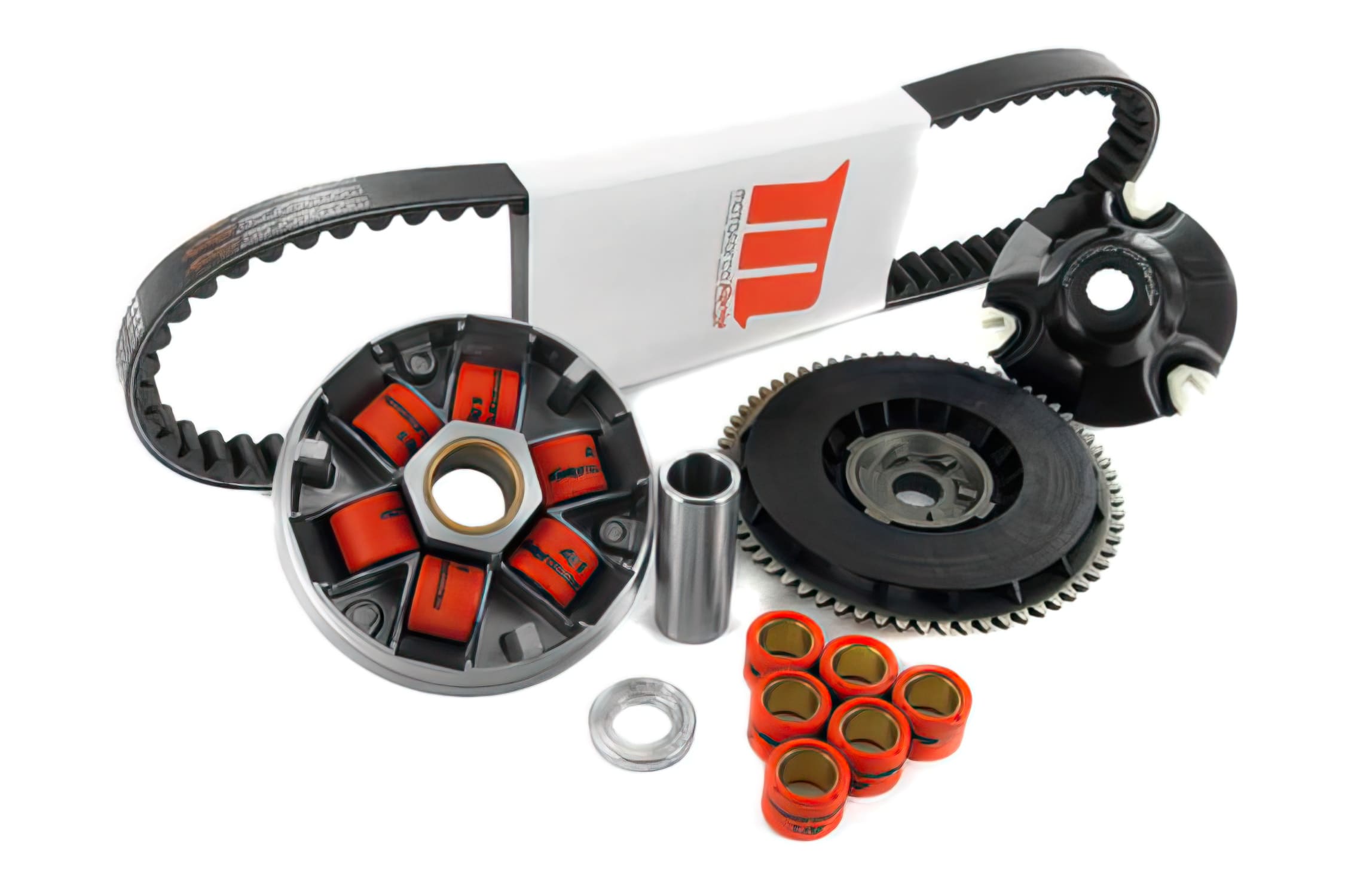 MF75.14015 RACING Variator Kit, incl. Transmission Belt / Fan, 5.0g / 7.0g - 19x15.5mm, Piaggio long