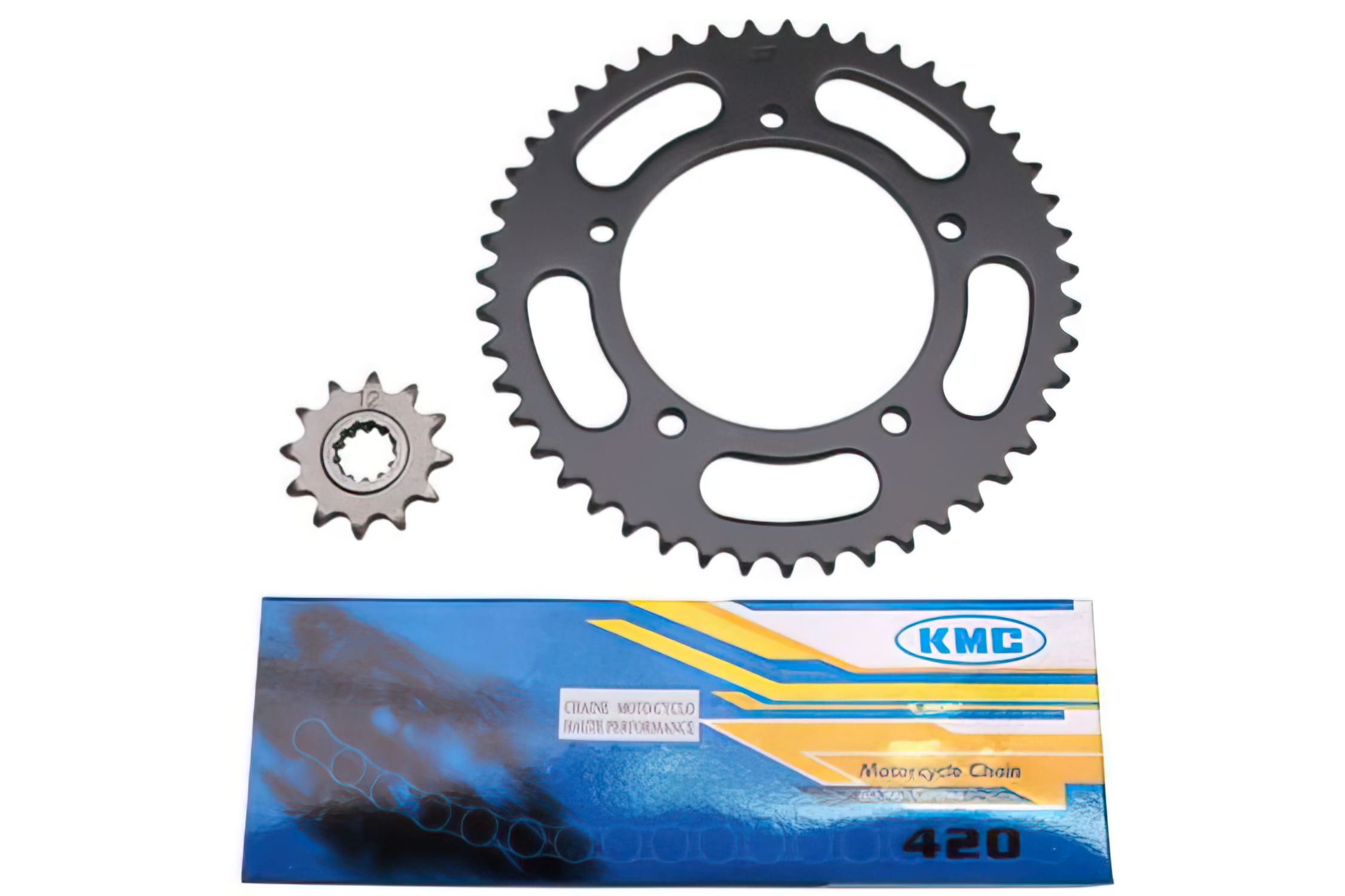 CGN455167 Chain Drive Kit inkl. Drive Chain, Type 420 and Sprocket (12x47 Teeth) Aprilia RS from 1999