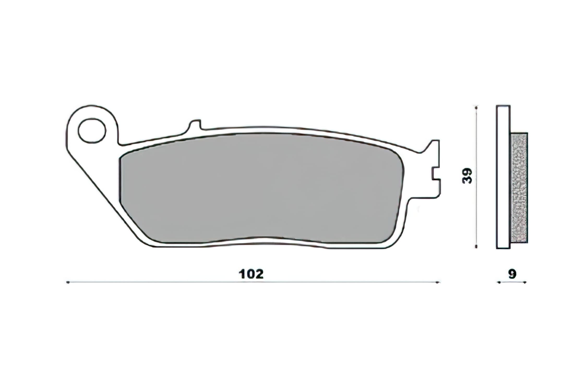 CGN494597 Pastiglie freno anteriore Newfren Kymco Downtown 125cc dopo 09