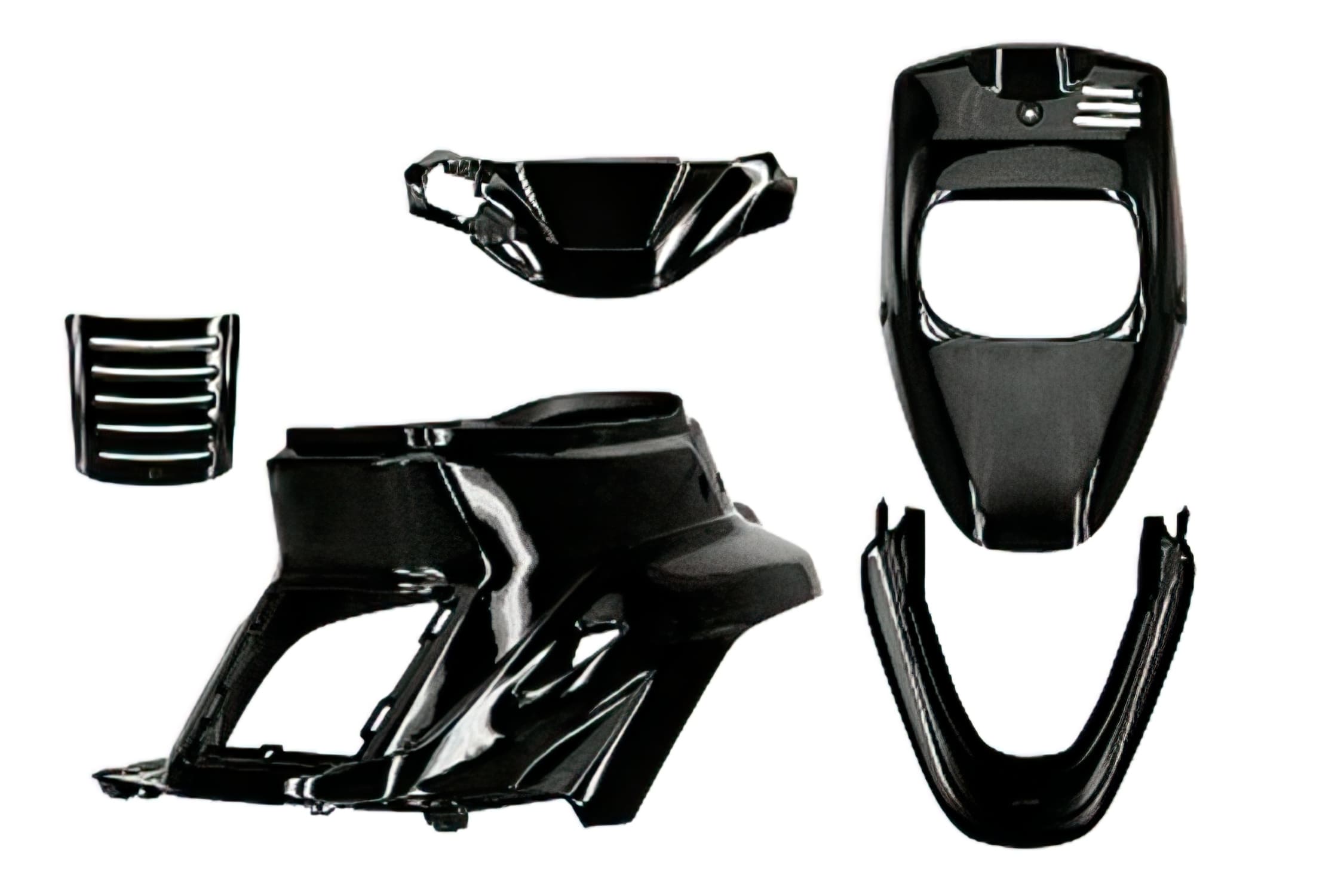 A366409 5-piece fairing kit gloss black Yamaha BWs up to 2004