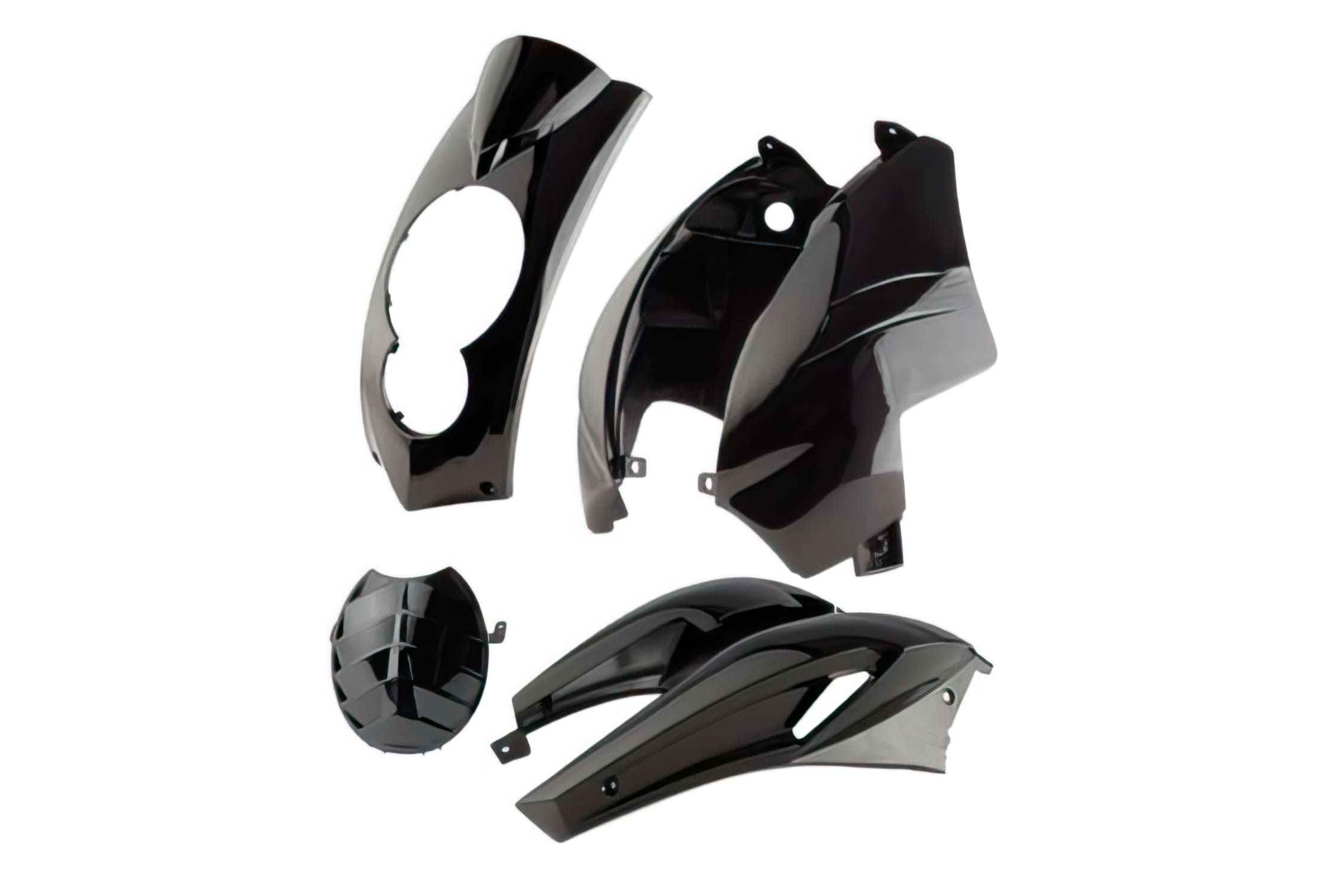 CGN467331 5-piece black fairing kit Peugeot Ludix (round speedometer)