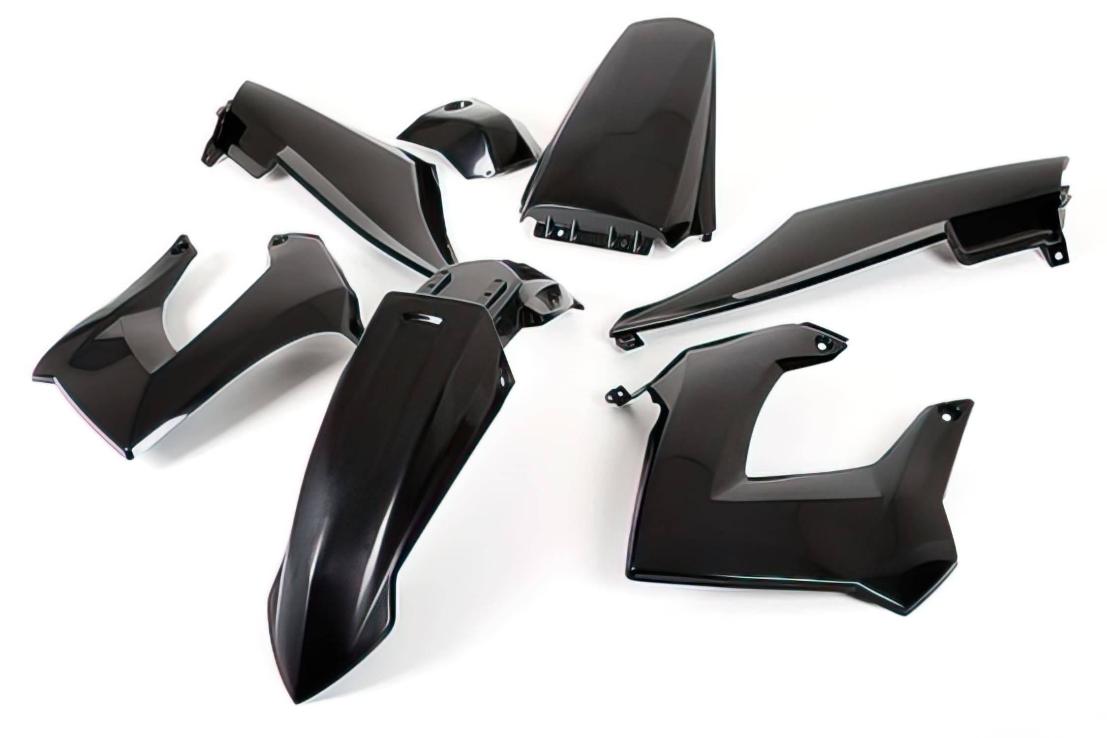 STR-994.7/BK 7-piece fairing kit black Derbi X-treme up to 2011