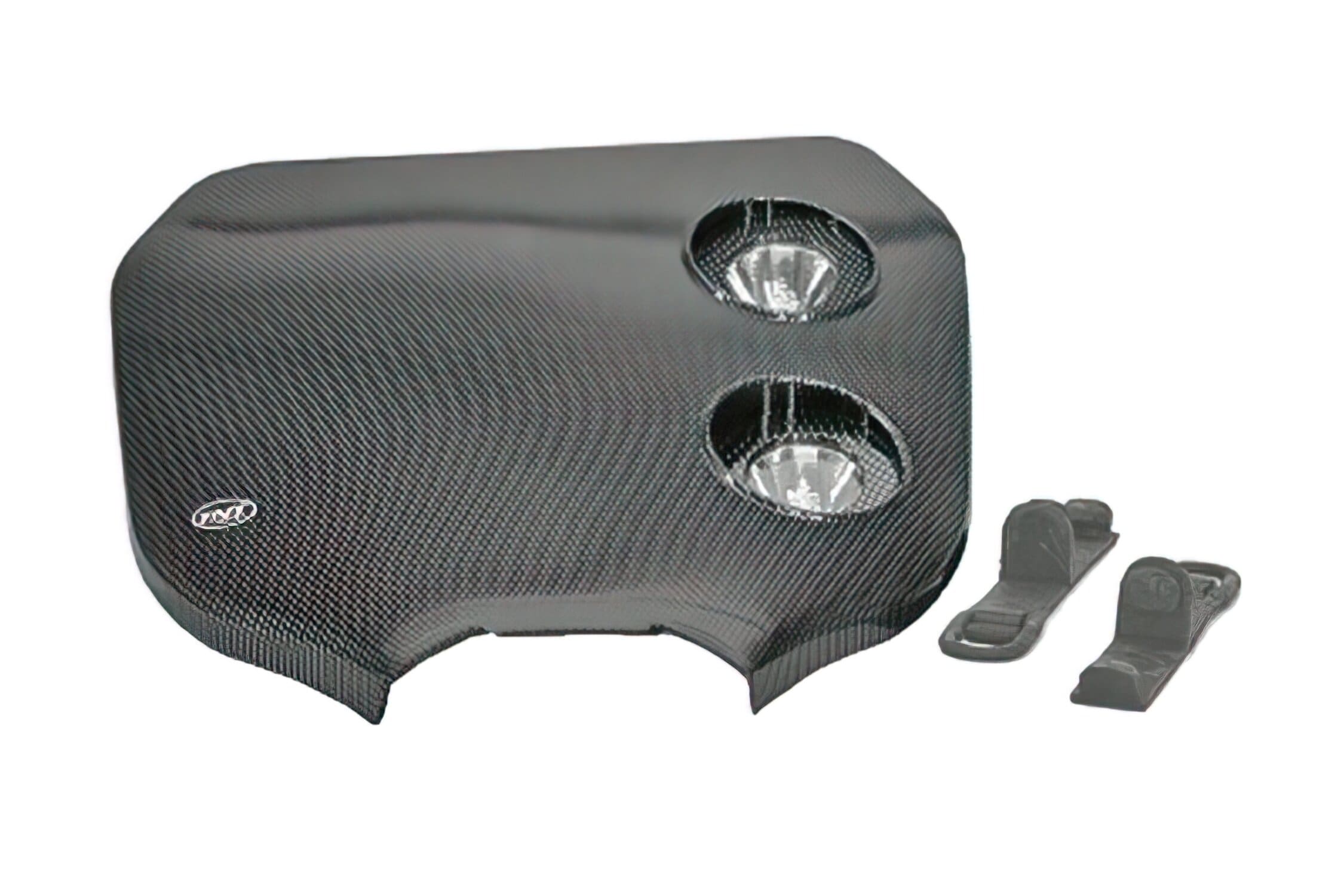 A448137 Cross Headlight Mask, Carbon Look