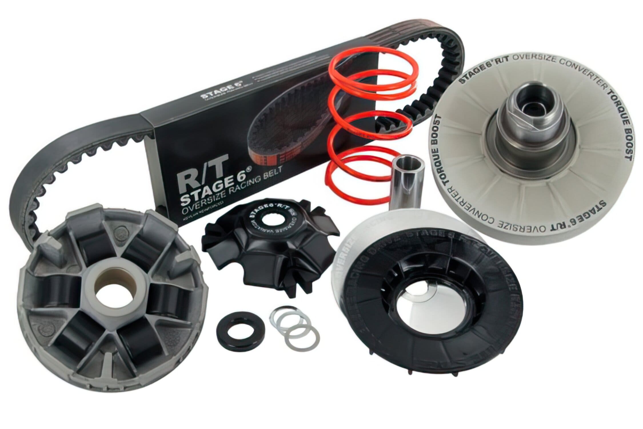 s6-5614003 cvt-kit oversize r/t including torque corrector belt and variator piaggio long arm