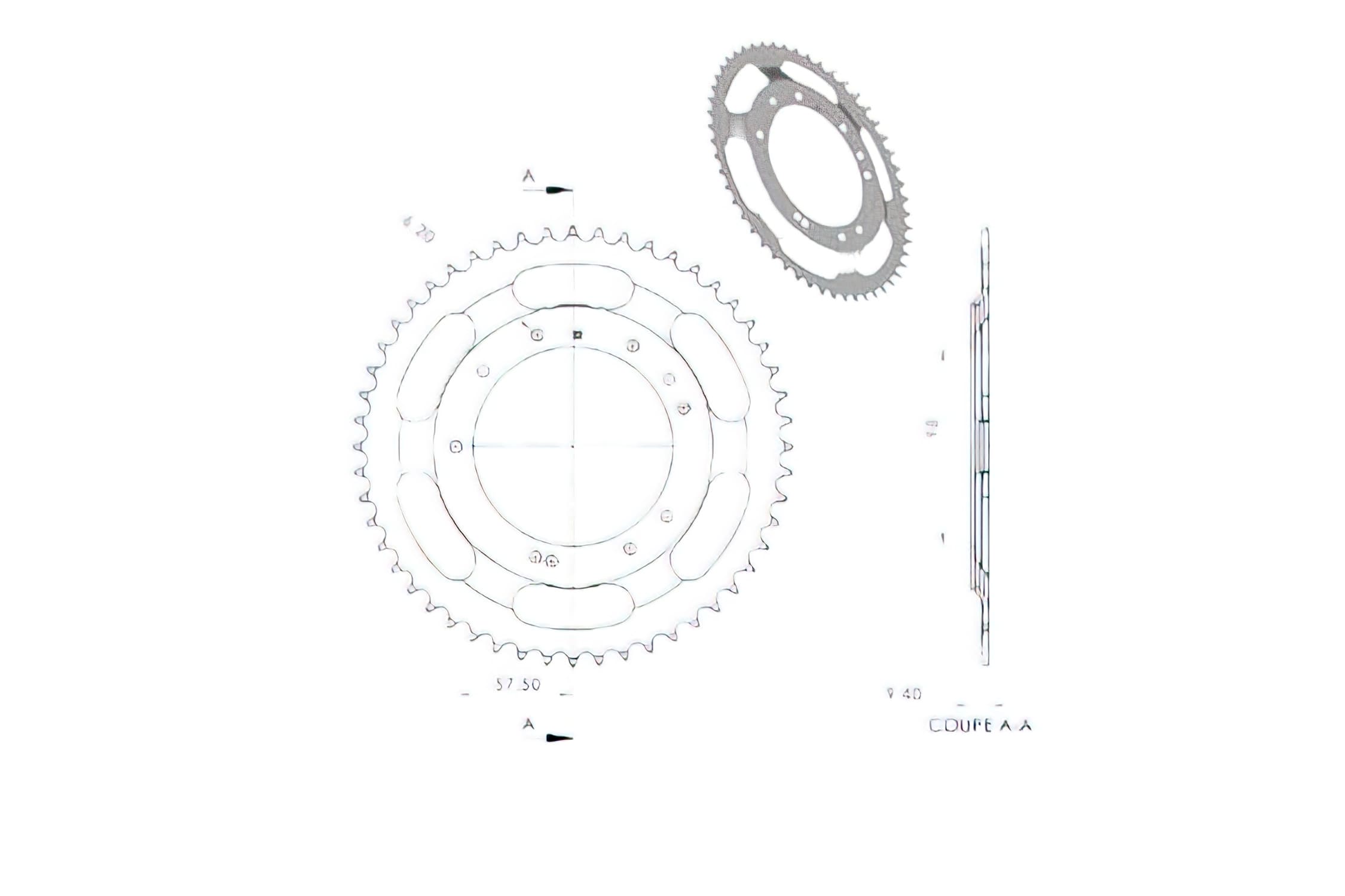 CGN2971 Crown 52 Teeth MBK 51 (Grimeca Rim)