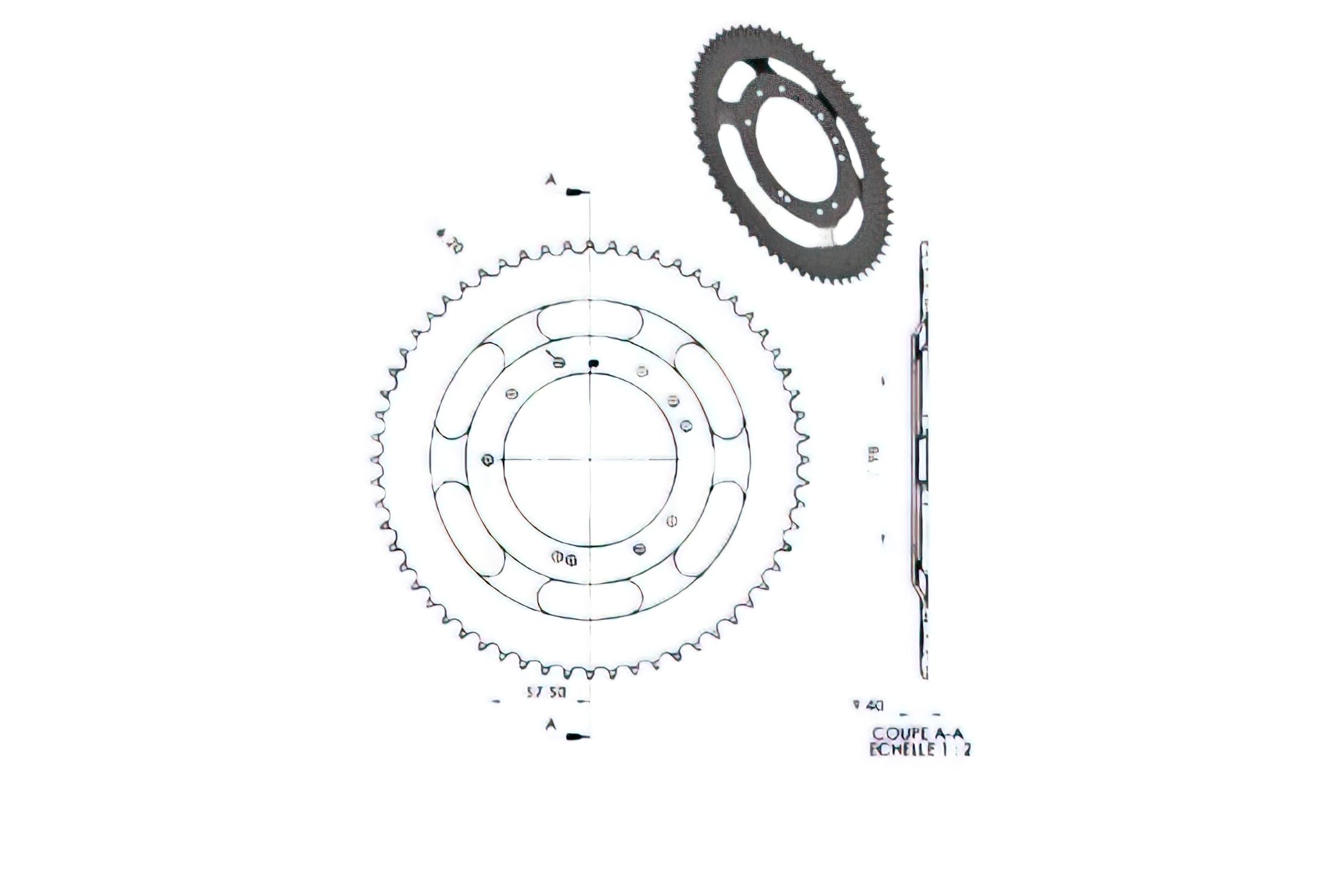 CGN2973 Crown 56 Teeth MBK 51 (Grimeca Rim)