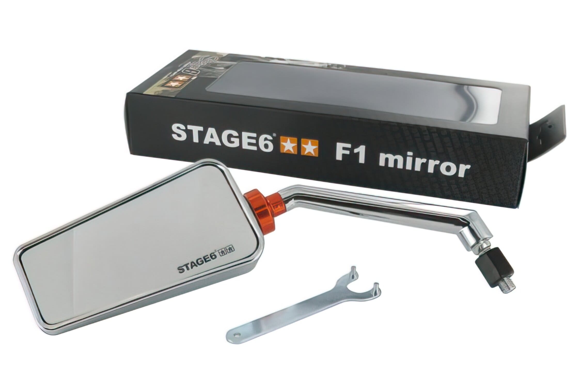 S6-SSP630-2L/CR Mirror left Stage6 “F1” M8, chrome