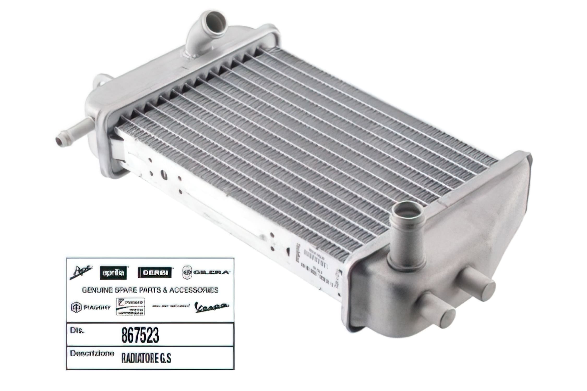 OE-DE867523 OEM Derbi Senda DRD Pro radiator