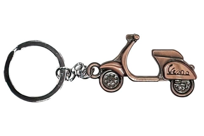 L-SA93040 Vespa Classic Bronze Key Ring