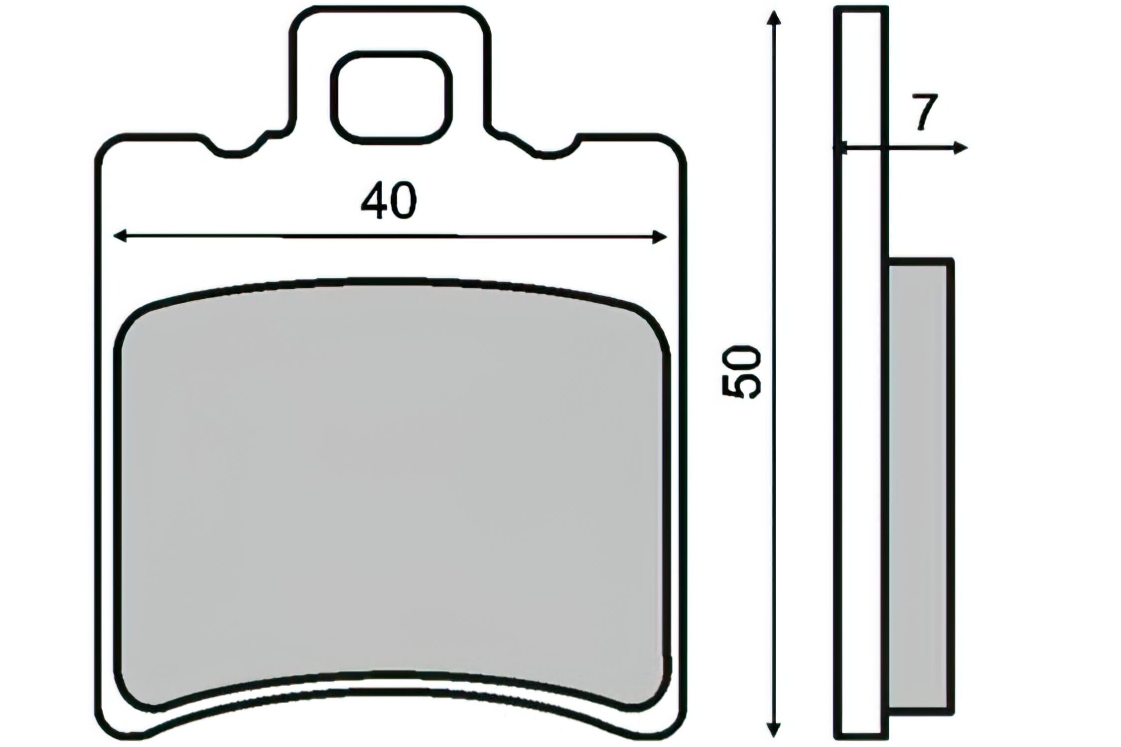 R225100220 RMS brake pads Yamaha Aerox / BWs