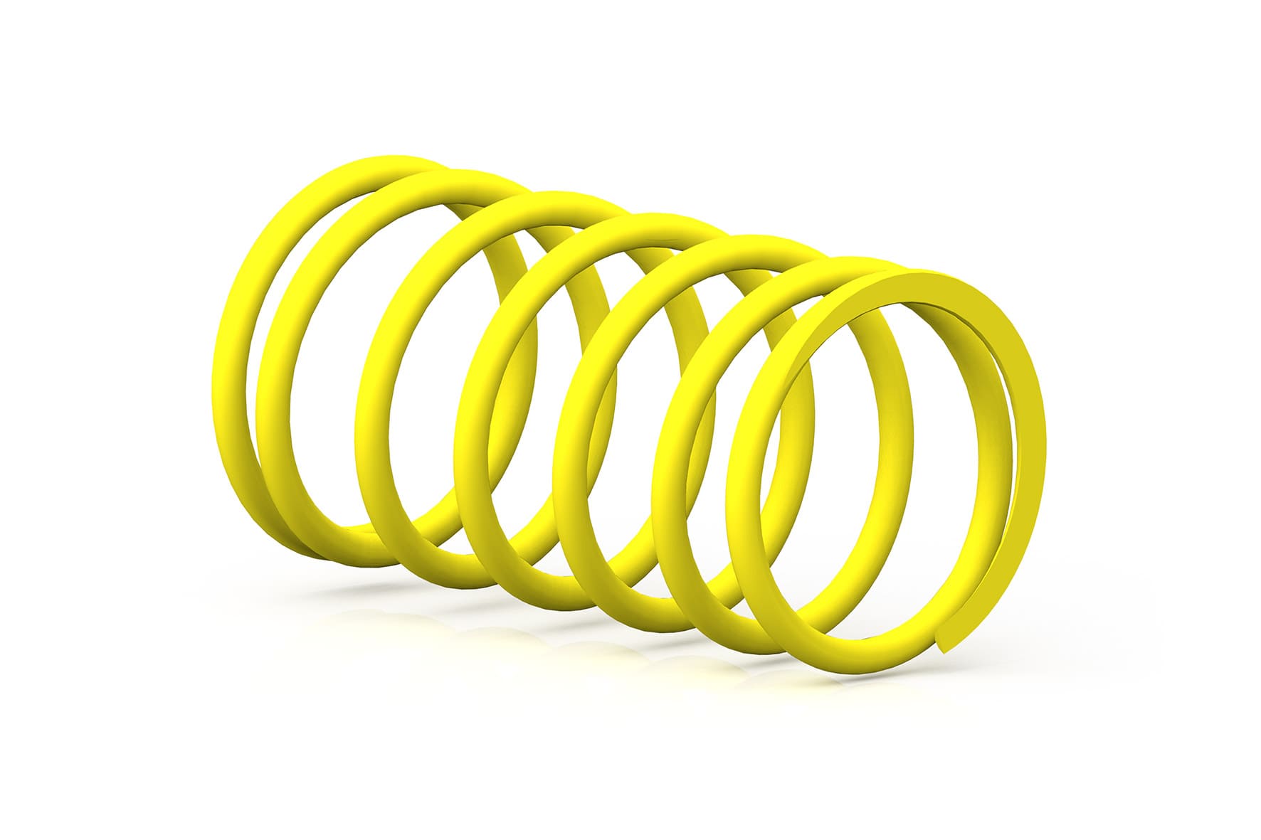 2912647.Y0 MALOSSI YELLOW VARIATOR CONTRAST SPRING BENELLI VELVET 125 4T LC (EXTERNAL D. 63.10X120 MM - THREAD D. 4.6 MM - K 4.5)