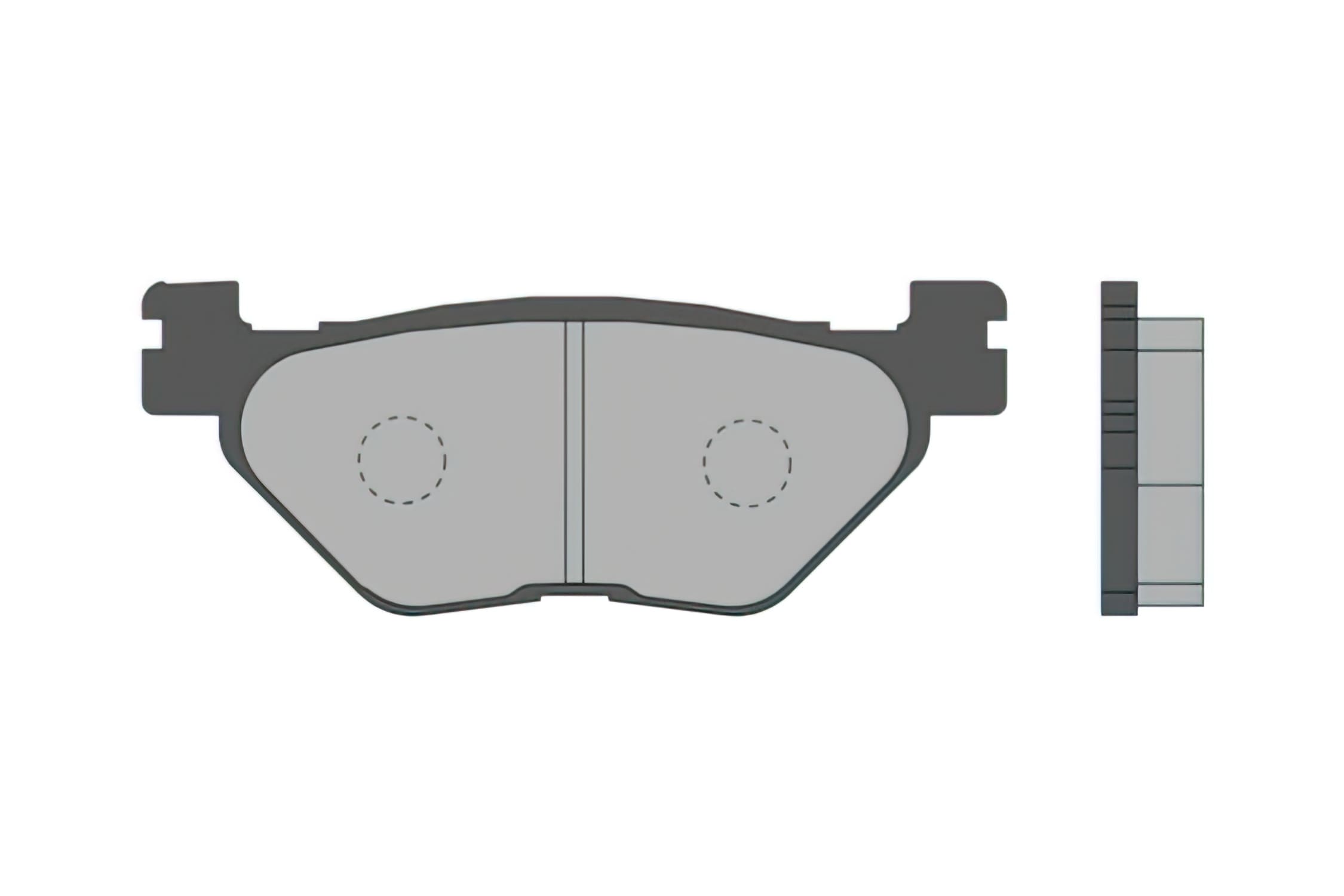 CL3061 Carbone Lorraine Yamaha Tmax Rear Brake Pads