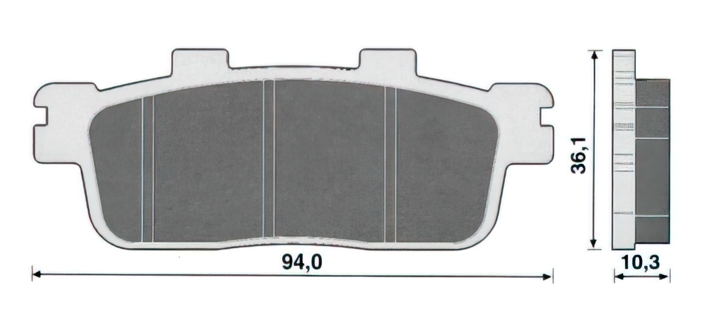 L-SP44138 Pastiglie freno Sym Joy Ride 125 - 200