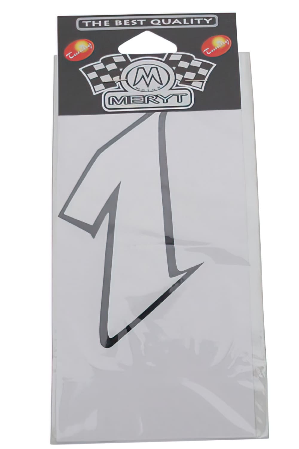 STICK-1270 White Number “1” Sticker (h. 9 cm)