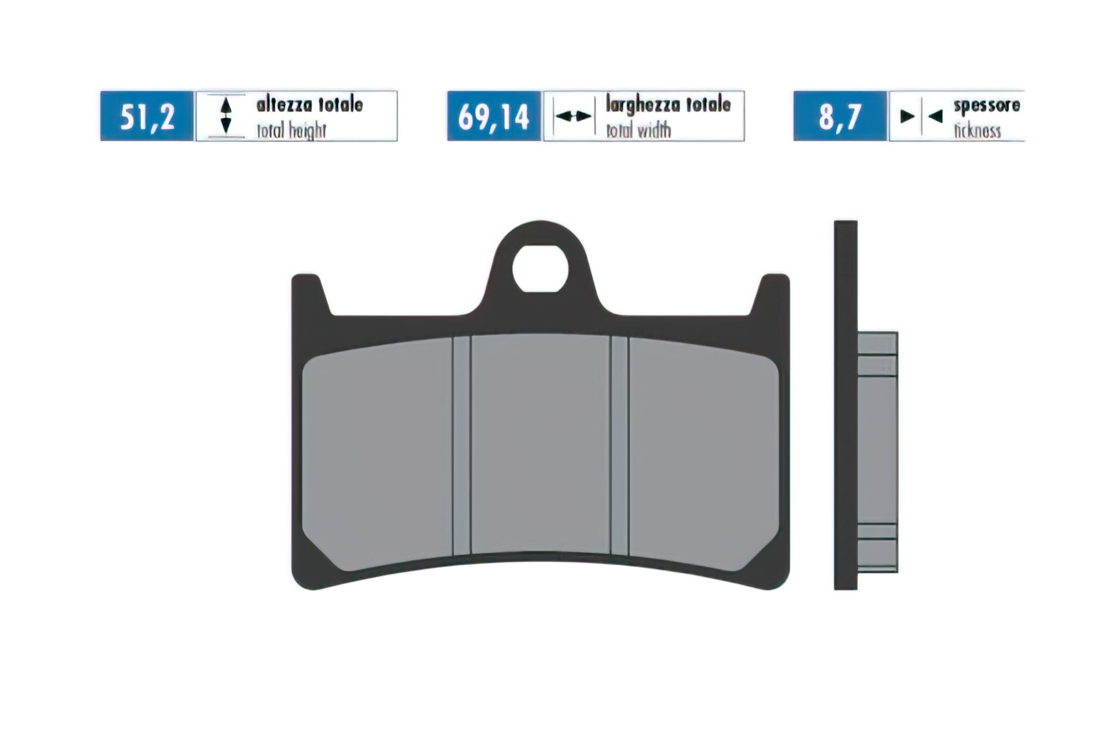 P174.0094 Pastiglie freno Polini Original Yamaha Tmax 500 - 530