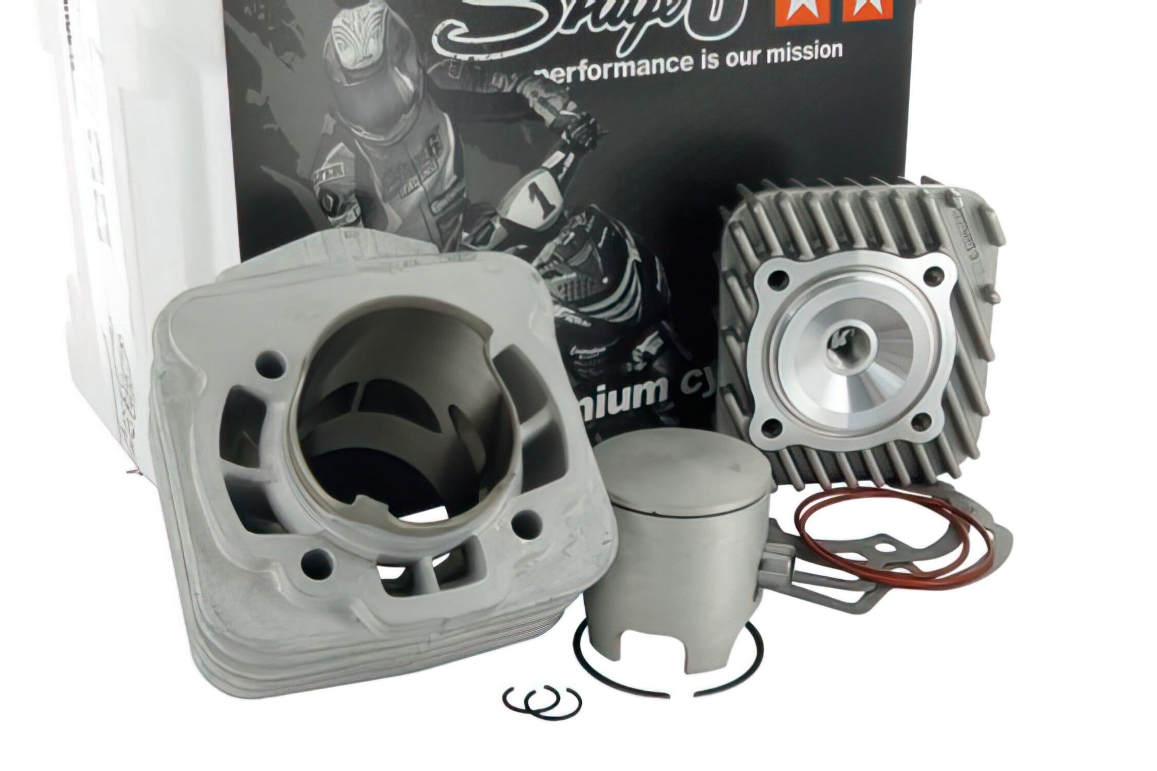 s6-7414005 gruppo termico stage6 racing 70cc d.47,6 piaggio ac aria sp.12 alluminio mkii