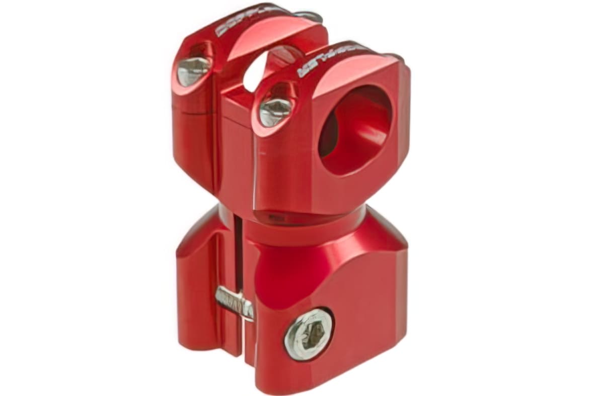 CGN451839 Supporto Manubrio Doppler, Piaggio NRG, rosso anodizzato