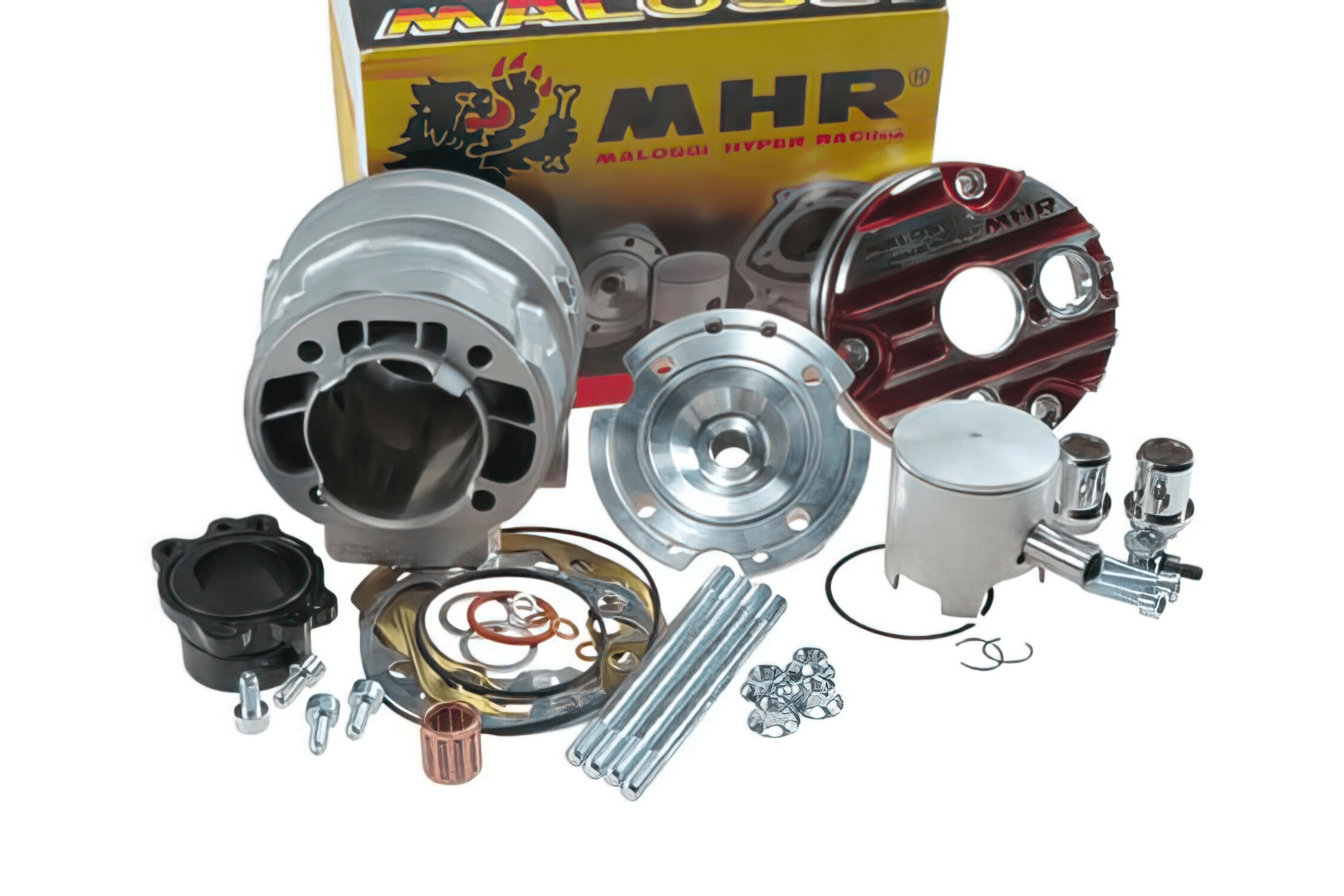 3115374 Malossi MHR Big Bore Testa Rossa 94cc Cylinder Kit D.52 Stroke 44 Minarelli Horizontal H2O Sp.13 Aluminium