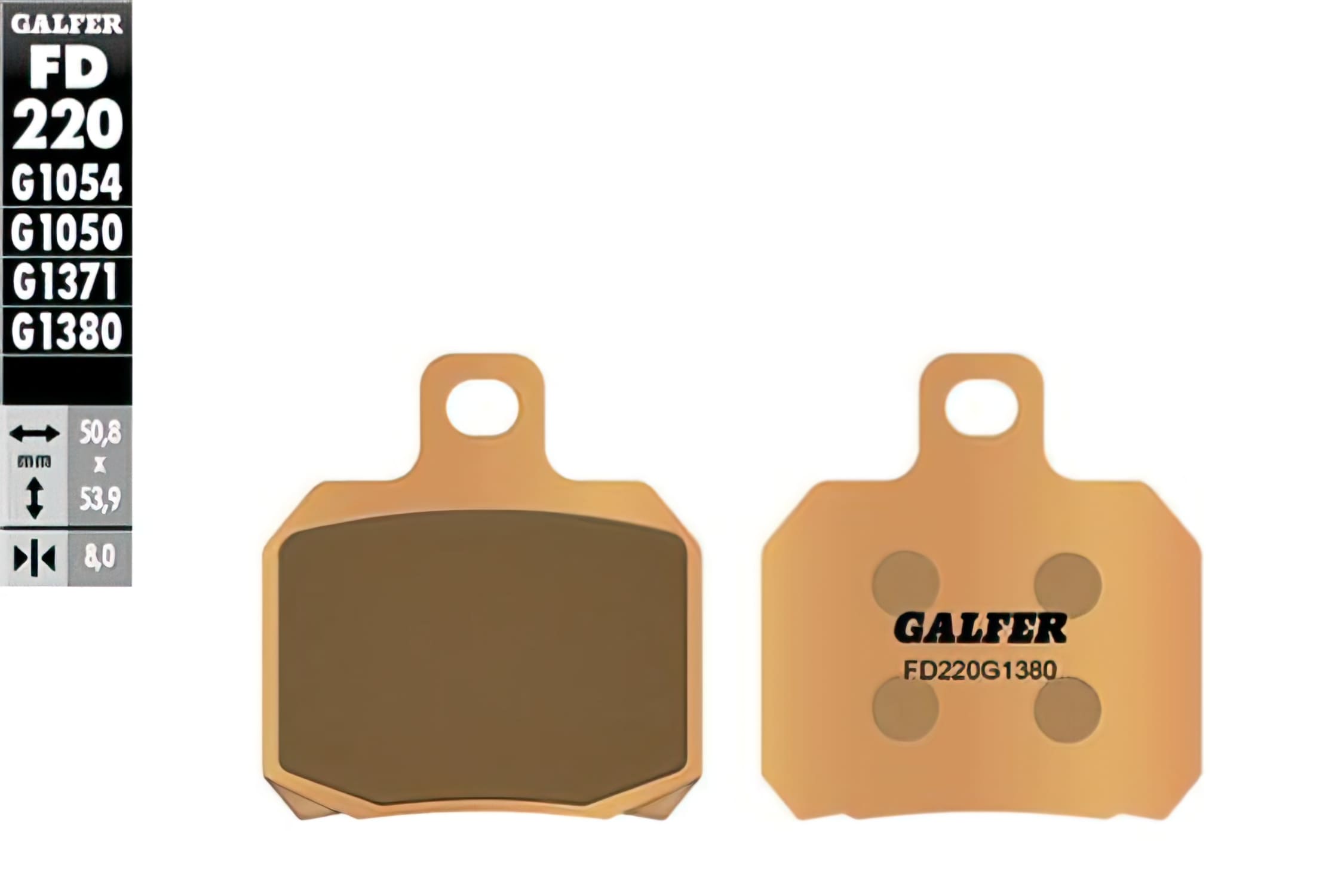 GLS3680 Galfer Sintered Brake Pads Peugeot Speedfight