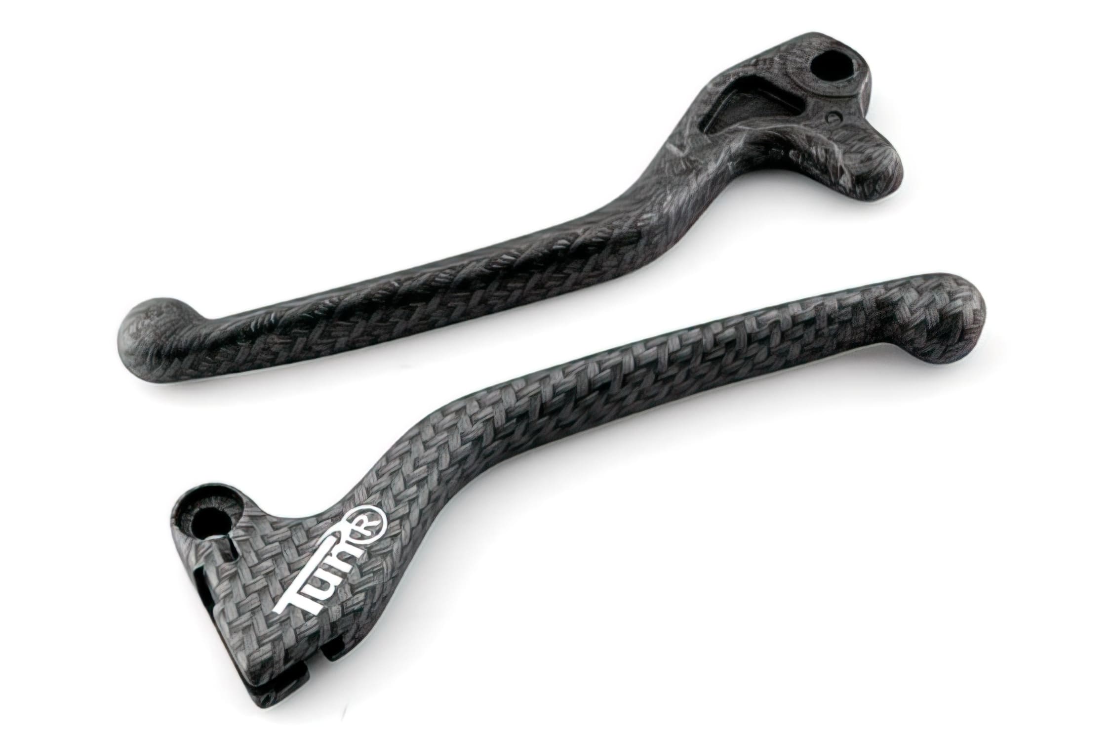 CGN462505 Brake Levers (x2), matt carbon look, MBK Booster before '04 / Stunt