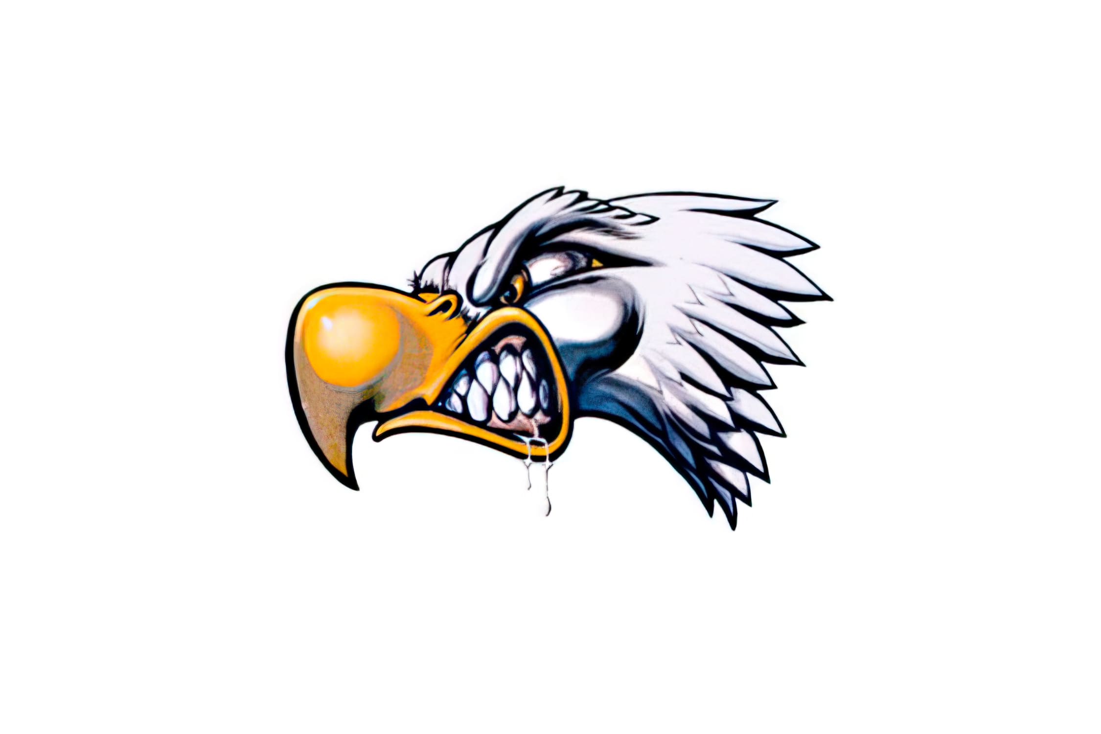 CGN458218 Eagle 9x8cm Sticker