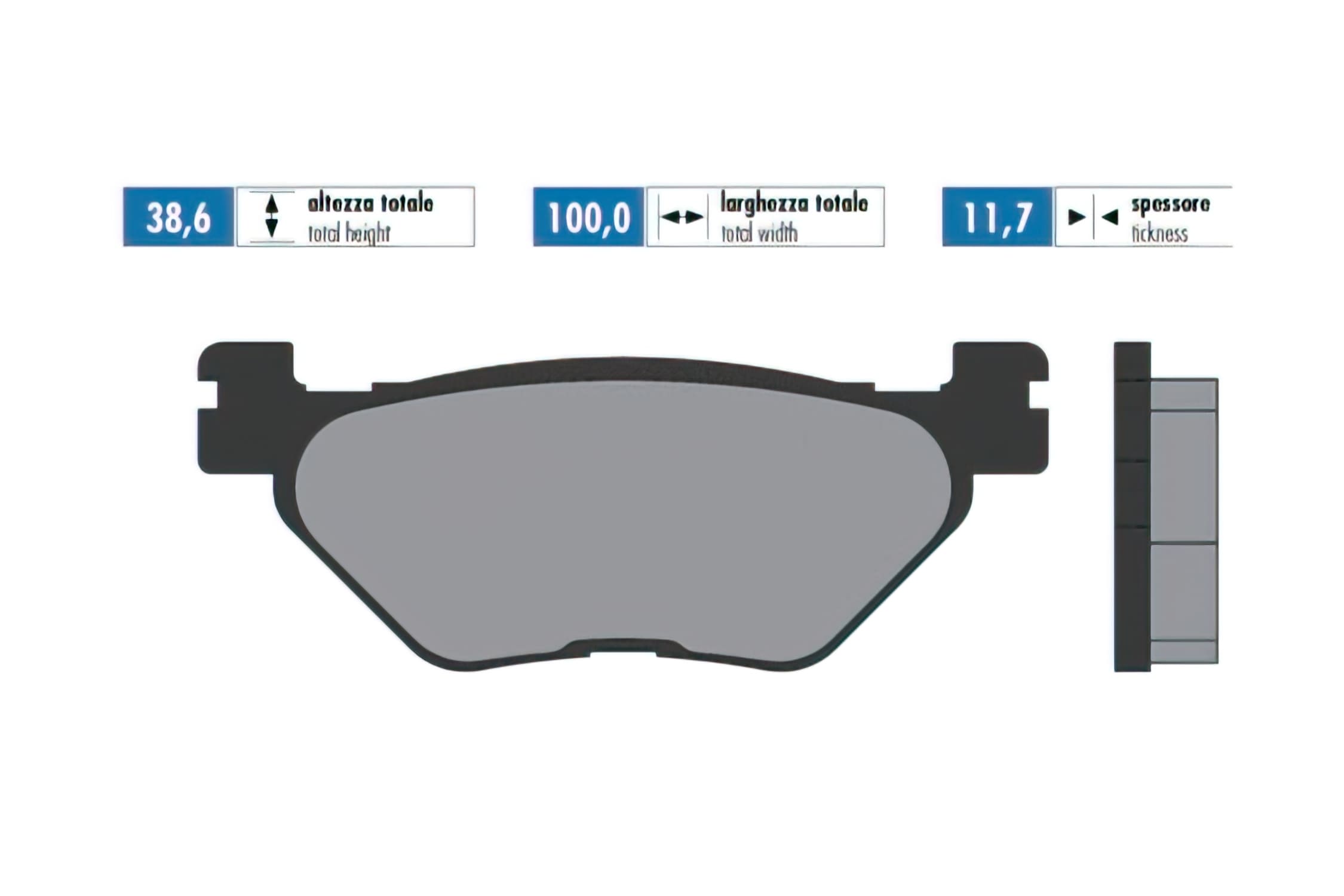 P174.0058 Original Polini Yamaha Tmax Brake Pads