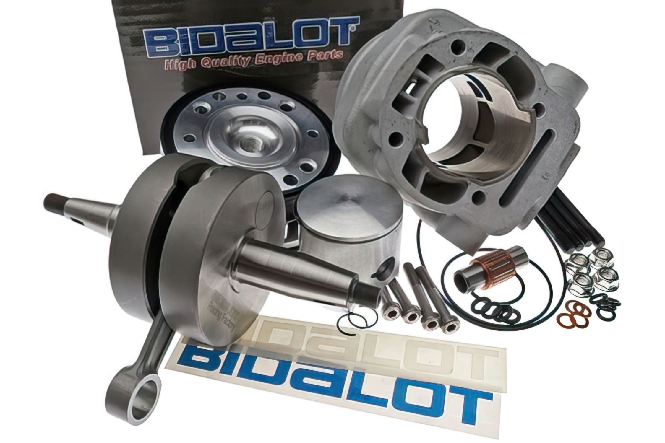 BID10500987 Kit Gruppo Termico + Albero Motore Bidalot Racing Factory WR 96cc Derbi Euro3