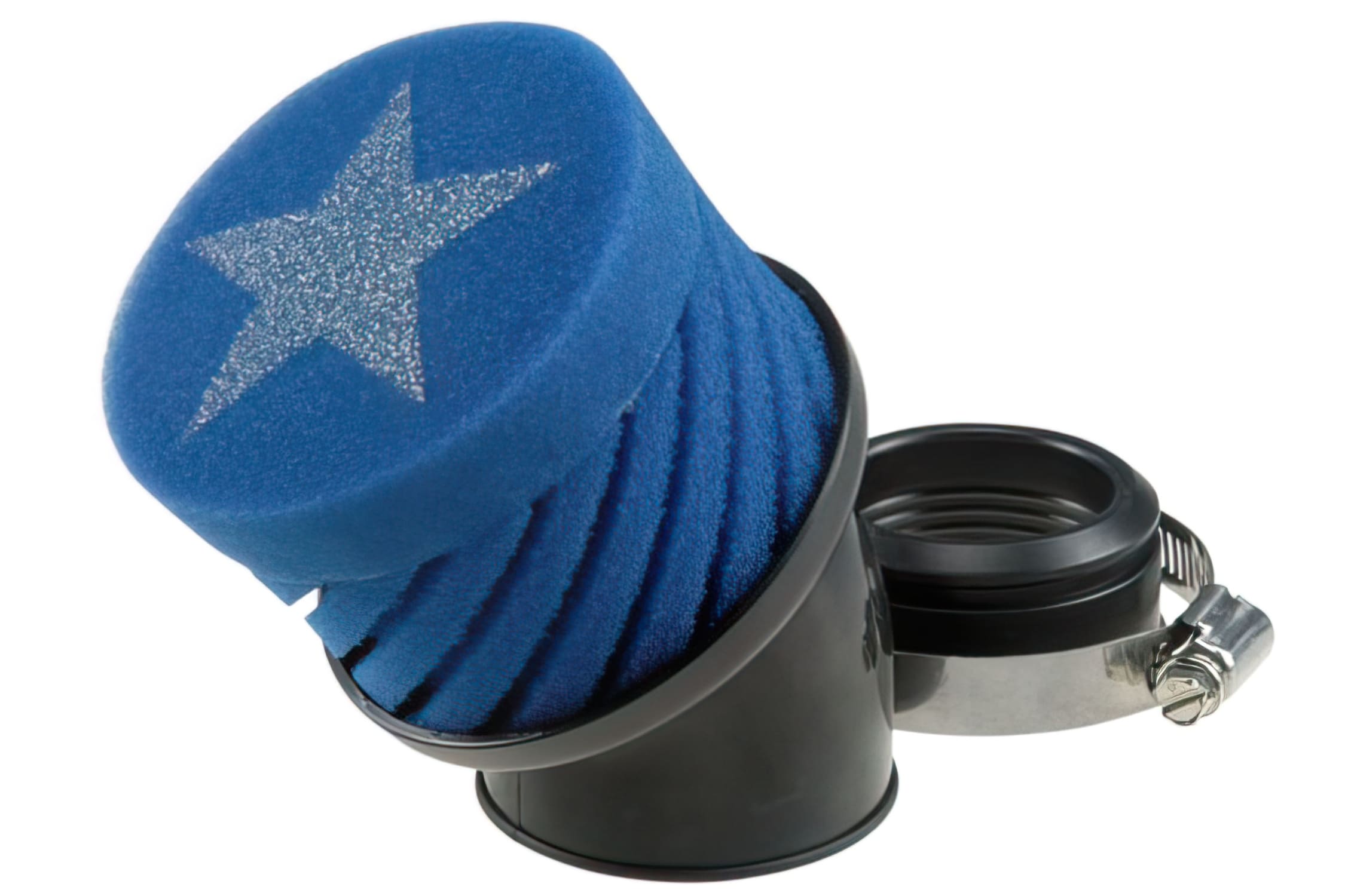 S6-35013BL Stage6 Racing Air Filter, Blue, 44mm Inlet, Mikuni