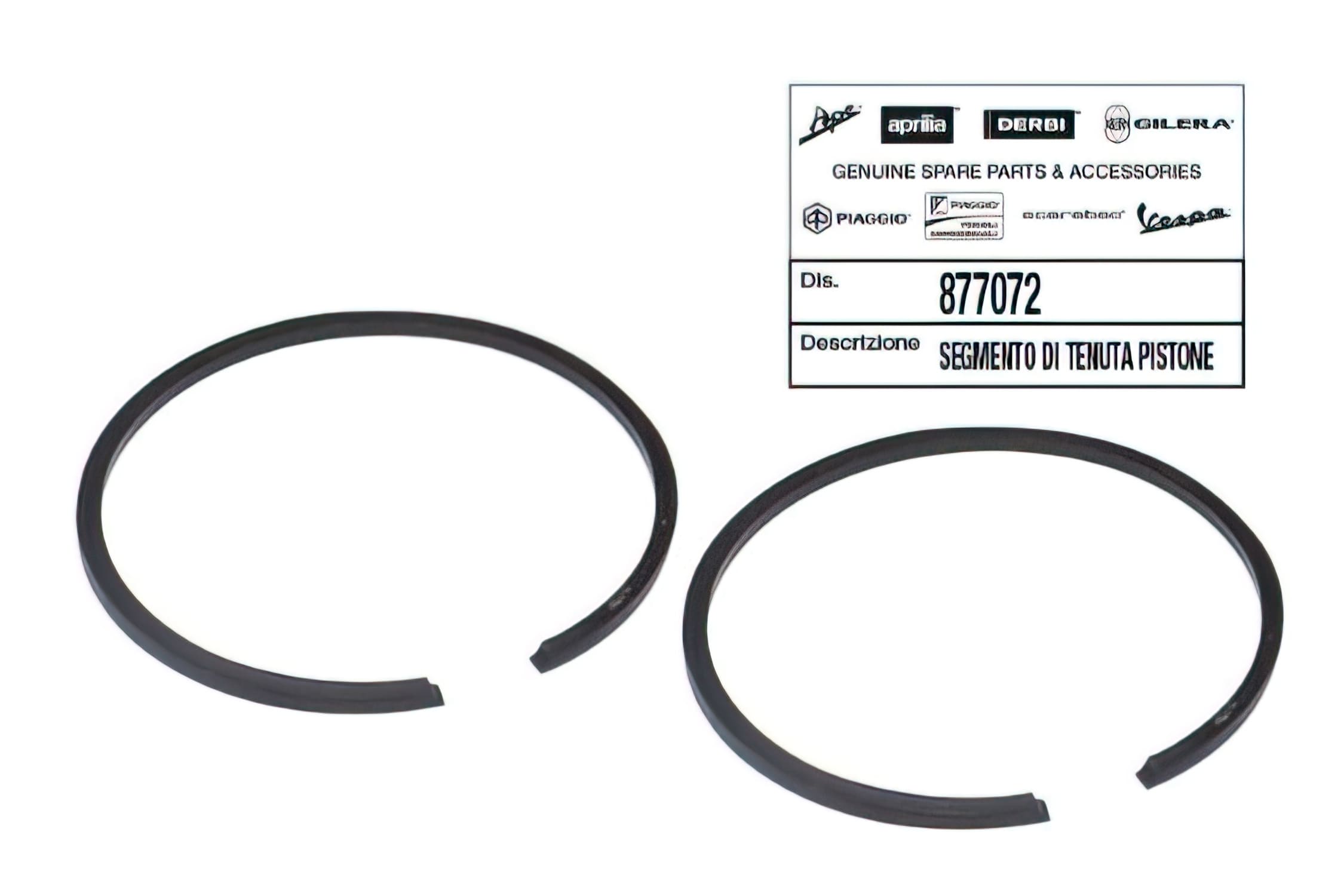 OE-DE877072 OEM Segments Derbi Senda Euro3 (D50B0)