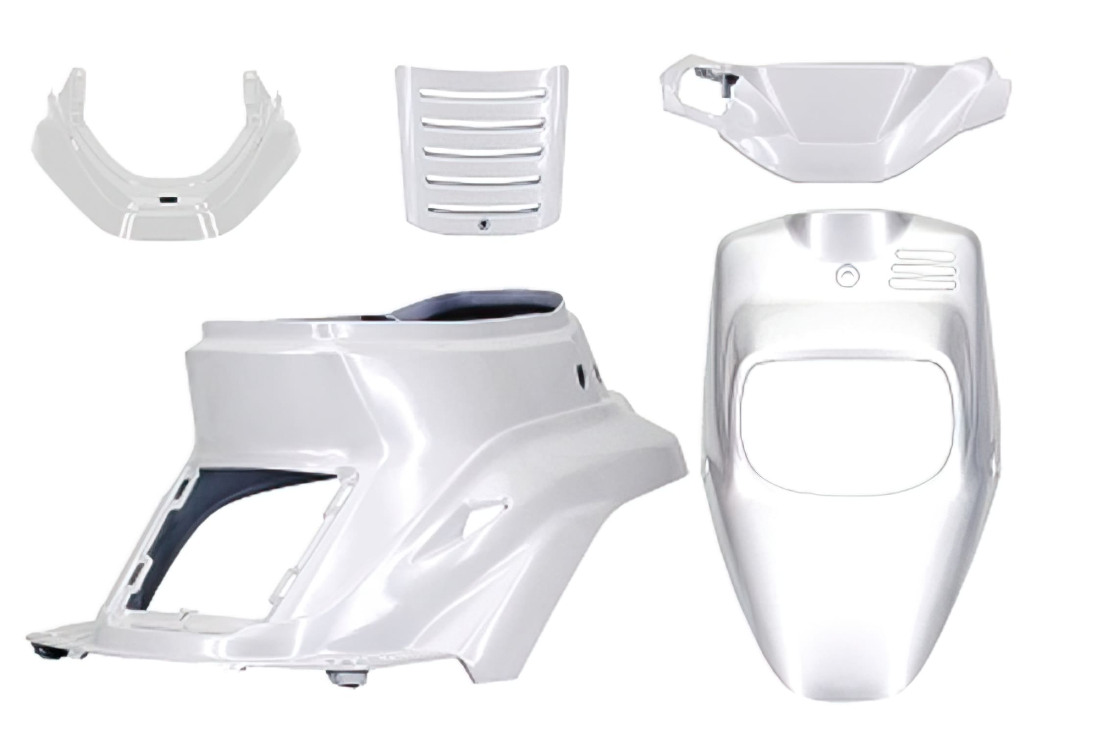 A366435A 5-piece white metal fairing kit for Yamaha BWs up to 2004