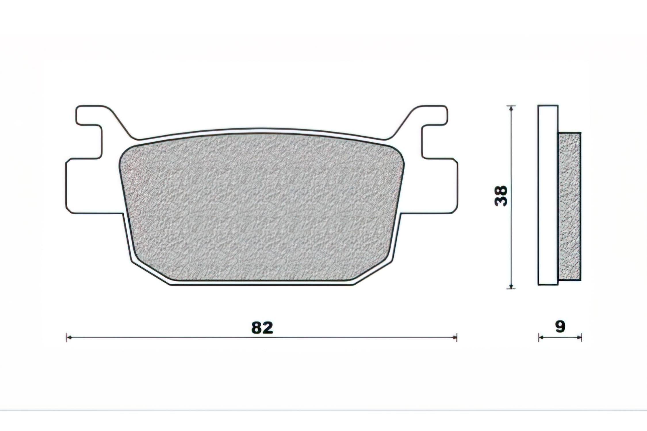 CGN490591 Newfren Honda Forza Rear Brake Pads