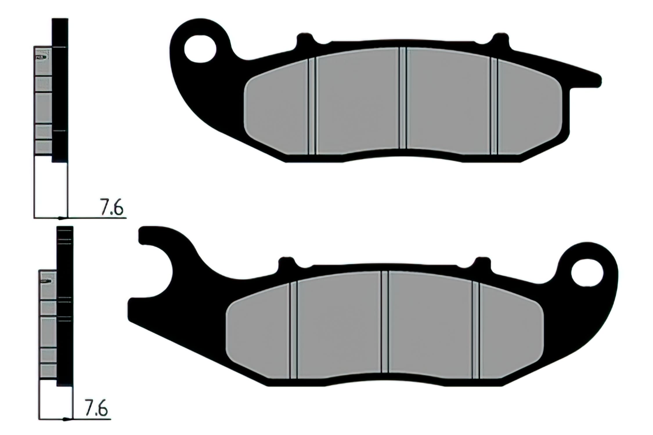 OE-PIA1C000760 Pastiglie freno anteriore - ricambio originale Piaggio Liberty iGet 125cc dopo 2015