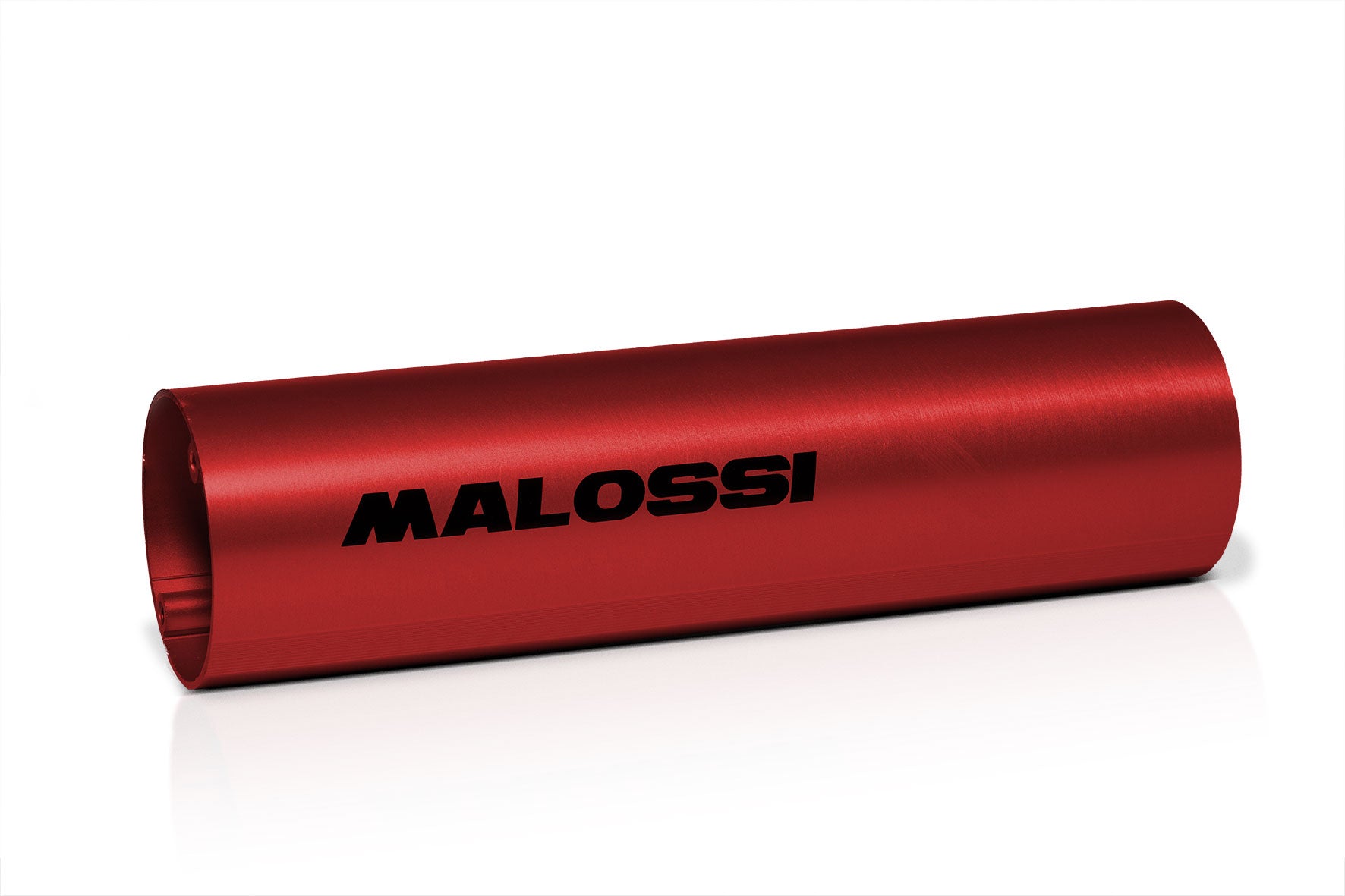 TUBO SILENZIATORE CON Ø ESTERNO 60 IN ALLUMINIO ANODIZZATO ROSSO