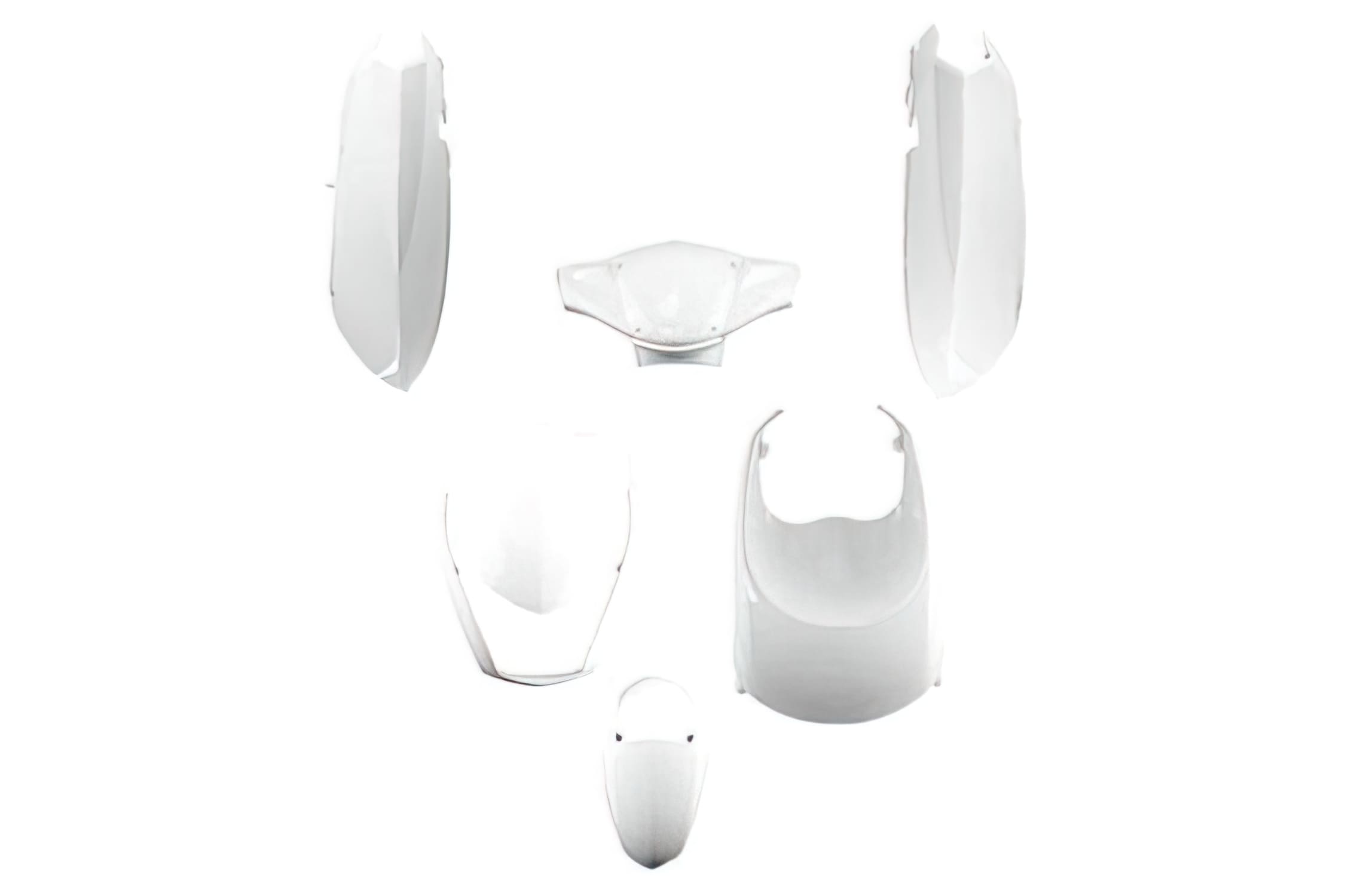 STR-931/WH 6-piece fairing kit white Peugeot Kisbee up to 2017