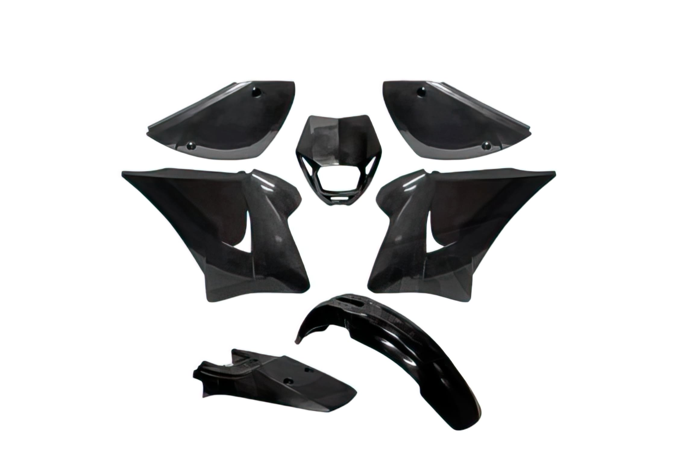 L-SA92838 Rieju RR black 7-piece fairing kit