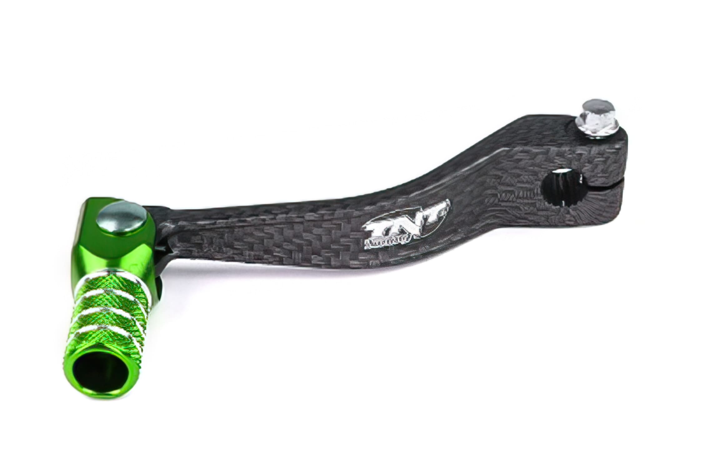 A090326E Pedalina Cambio carbonio / verde anodizzato Derbi