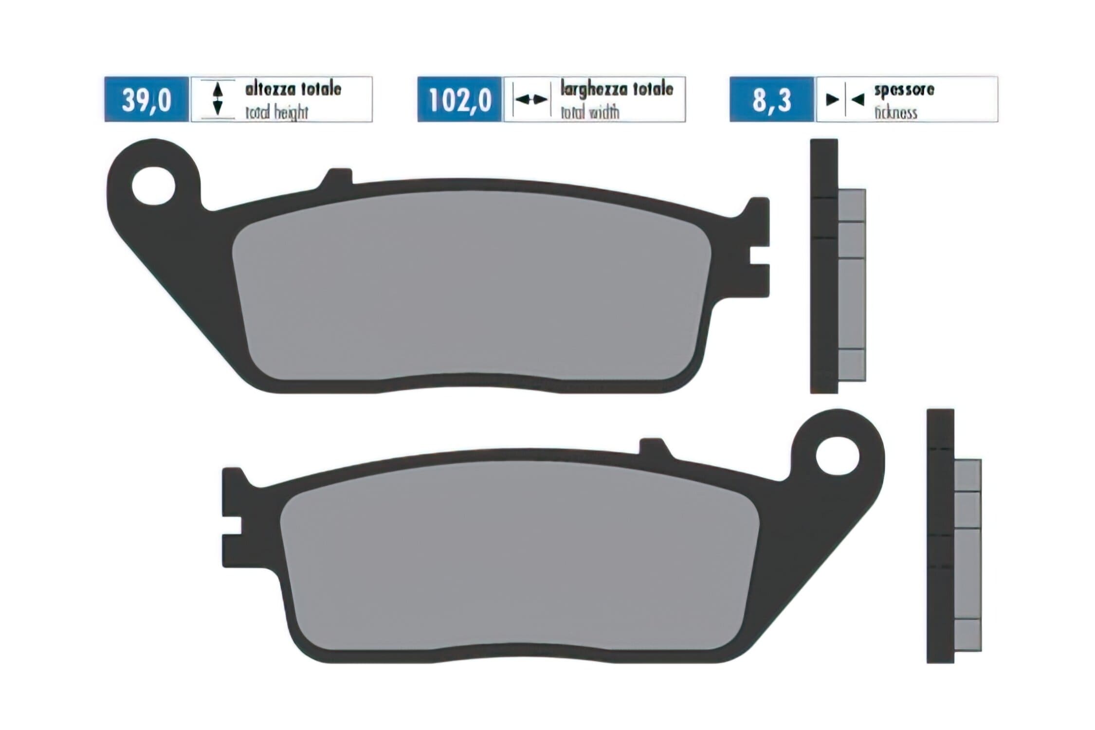 P174.0059 Pastiglie freno Polini Original BMW C650