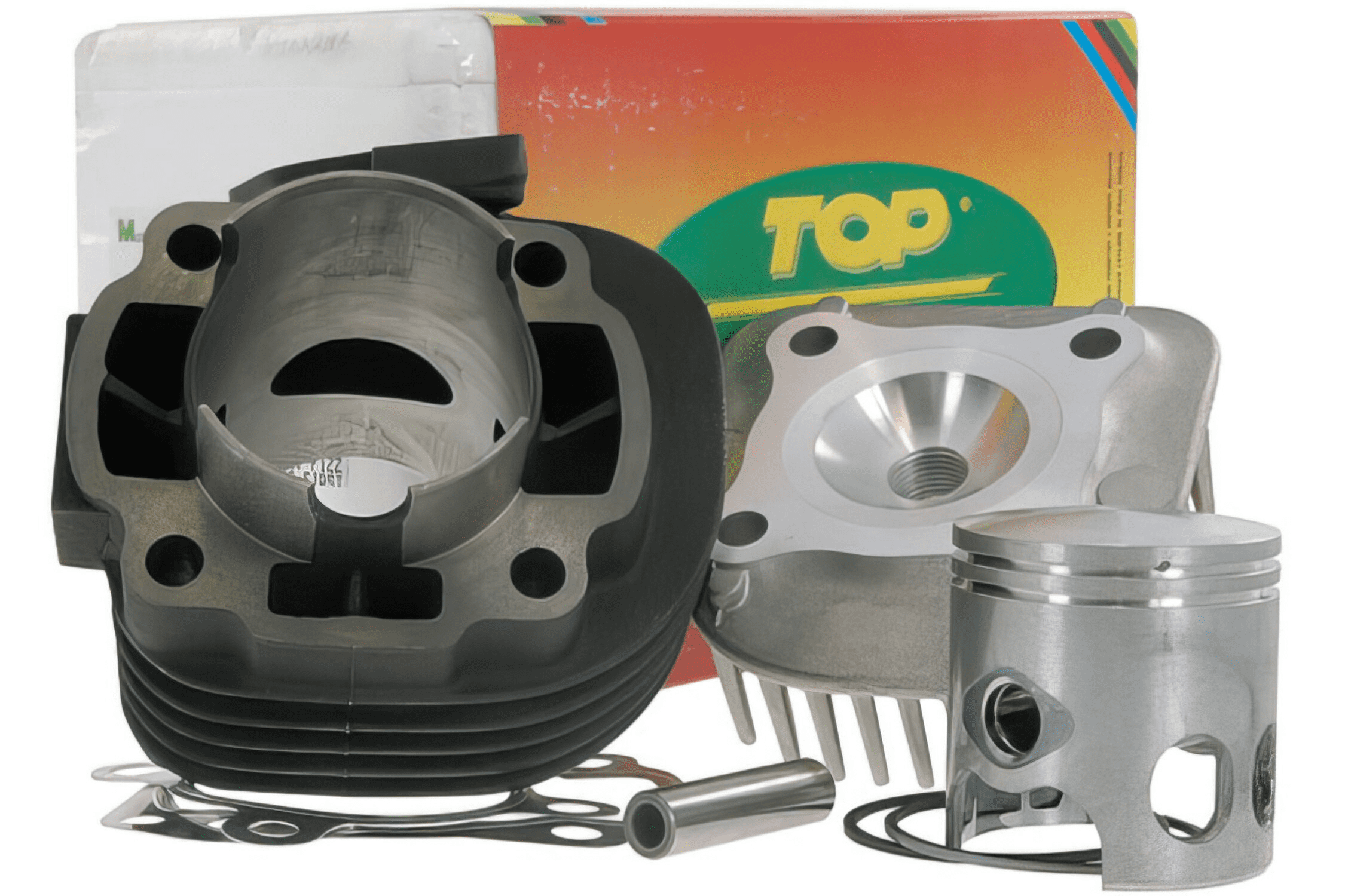 9909610 gruppo termico top trophy 70cc d.47 minarelli orizzontale ac aria sp.10 ghisa