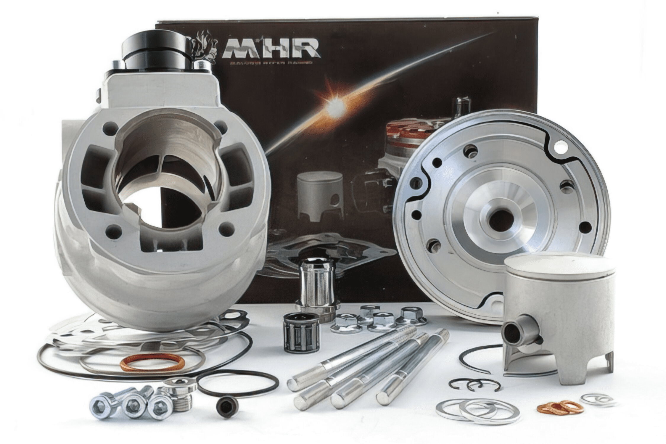 3115390 Malossi MHR Team 7T 70cc Cylinder Kit D.47.6 Minarelli Horizontal H2O Sp.12 Aluminium