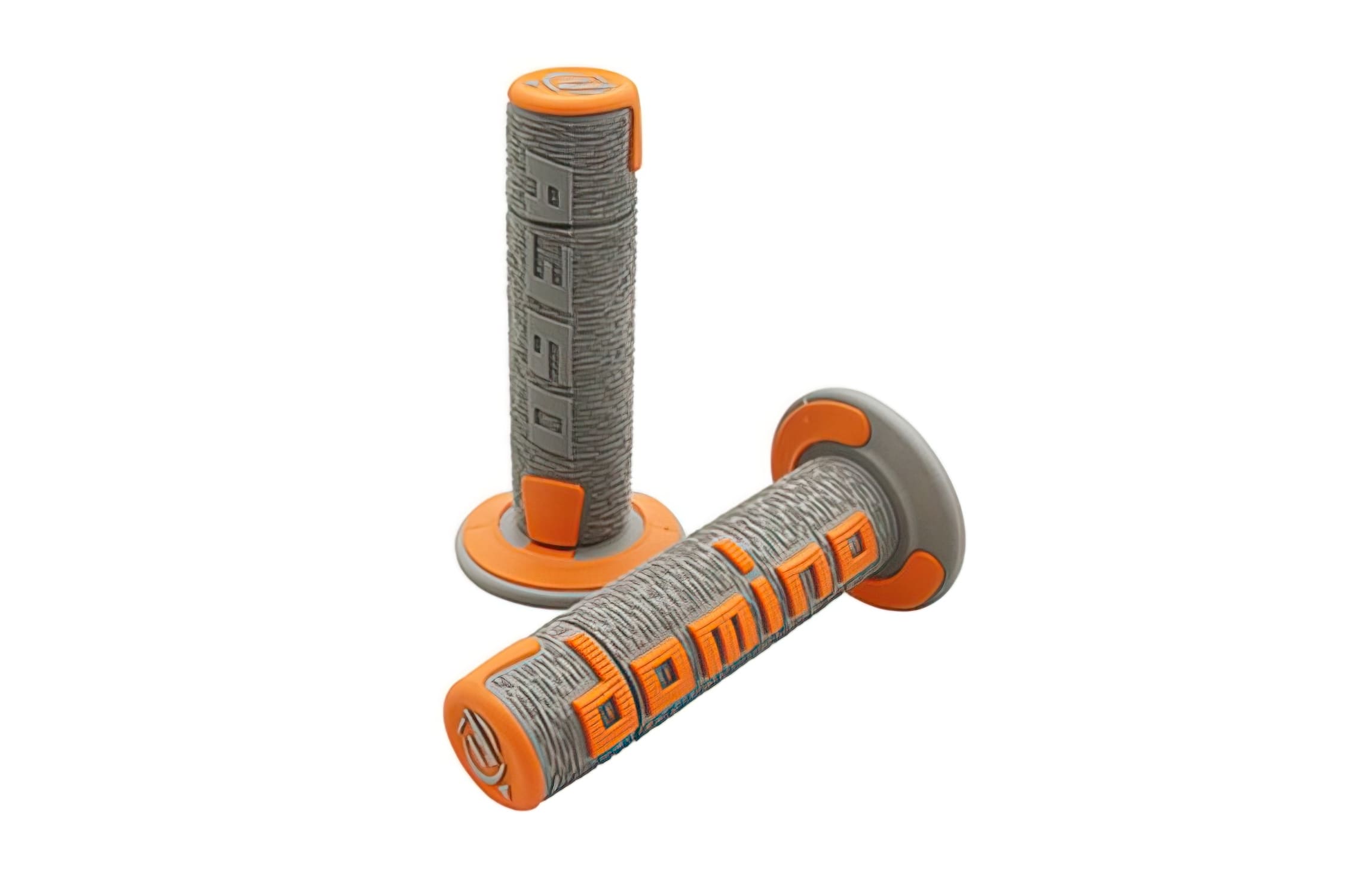 DOM5245A7 Off Road Grips Domino A360 grey / orange