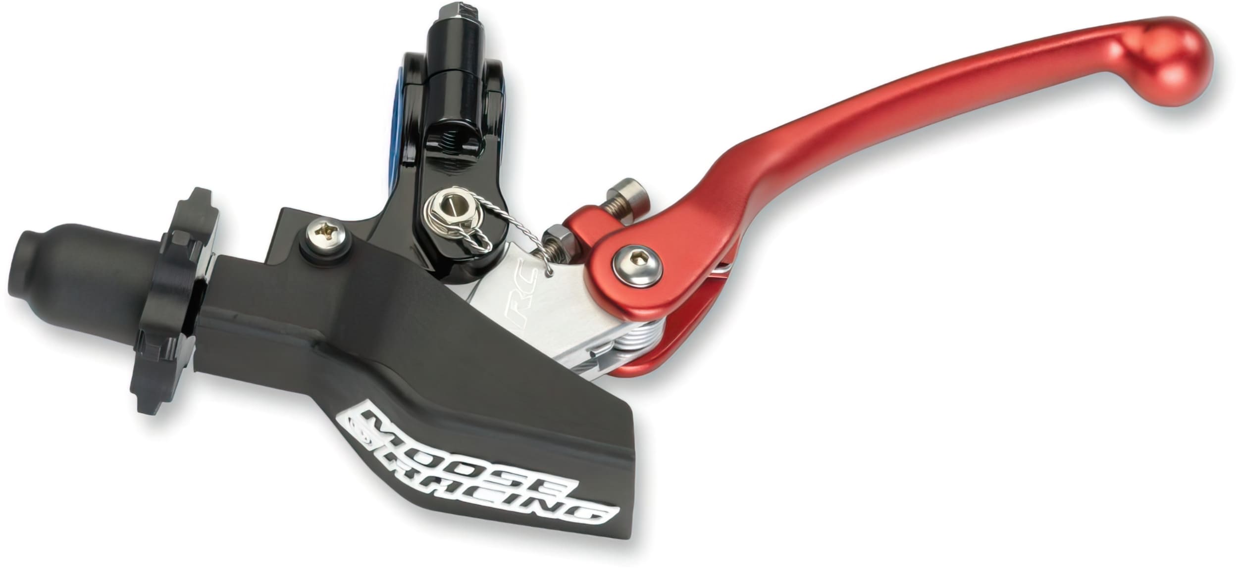 MR06120252 Clutch Lever + Folding Support DC8 Red Aluminum