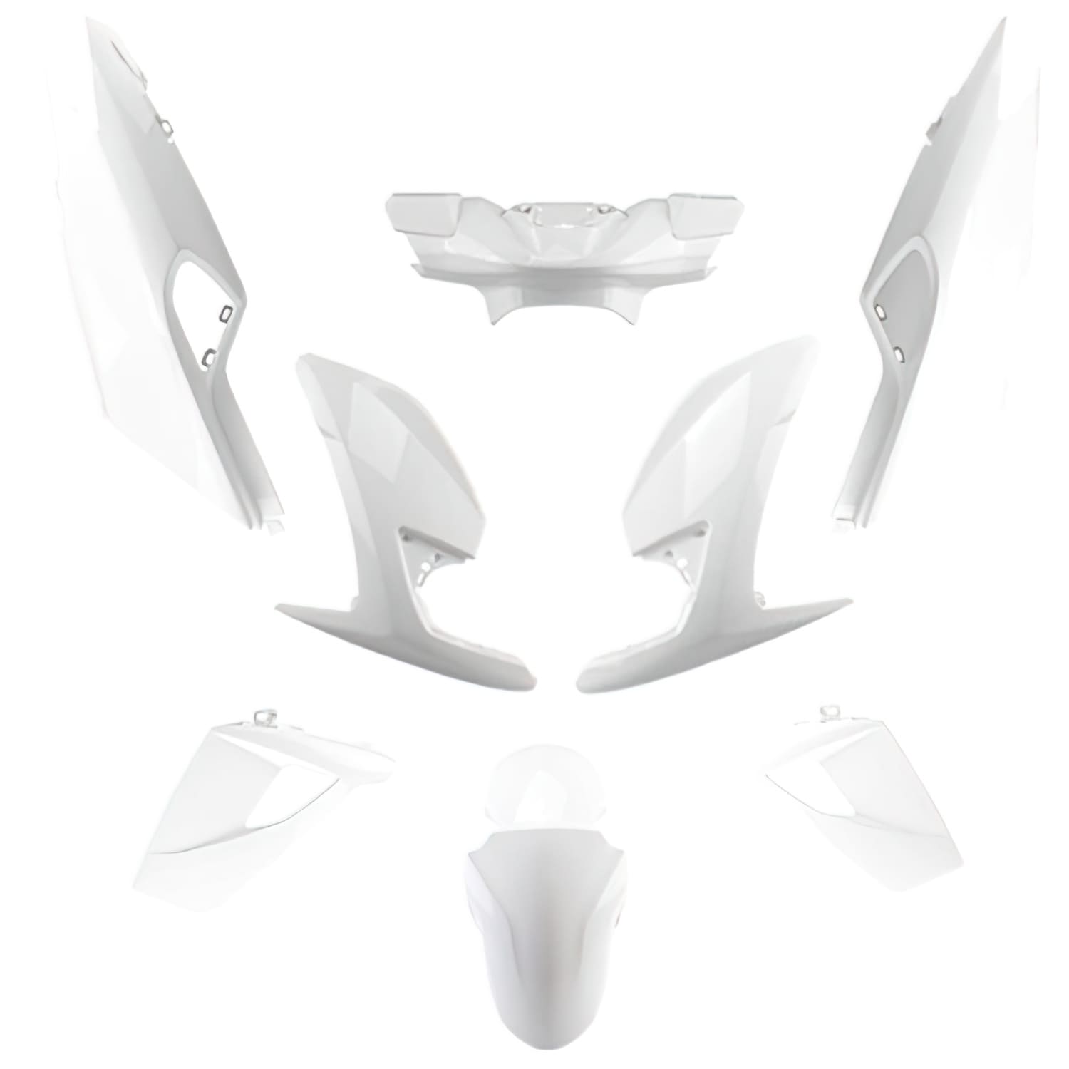 STR-925.20/WH White 8-piece fairing kit for Peugeot Speedfight 4