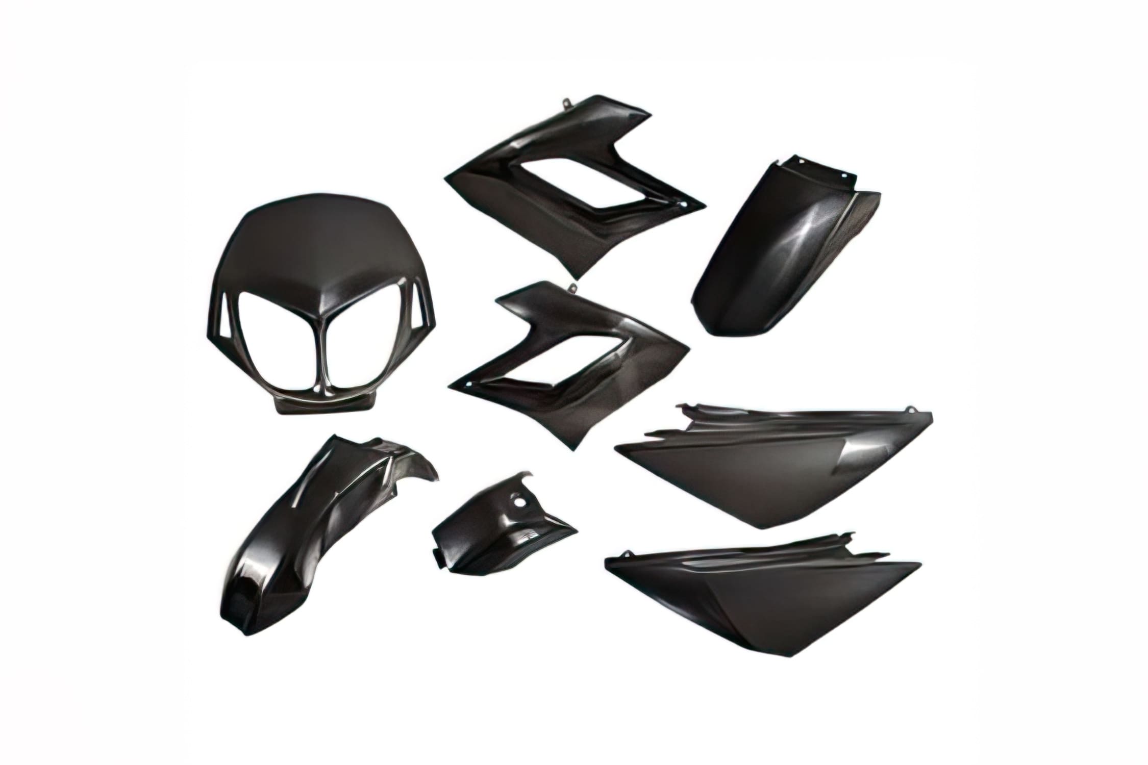 STR-994.10/BK 8-piece black fairing kit Derbi DRD Racing 2006 - 2011