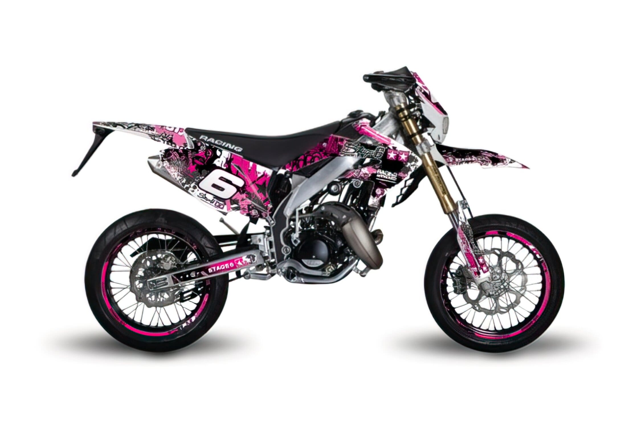 S6-058804/PK Kit deco Stage6 pink - black Honda HM 50